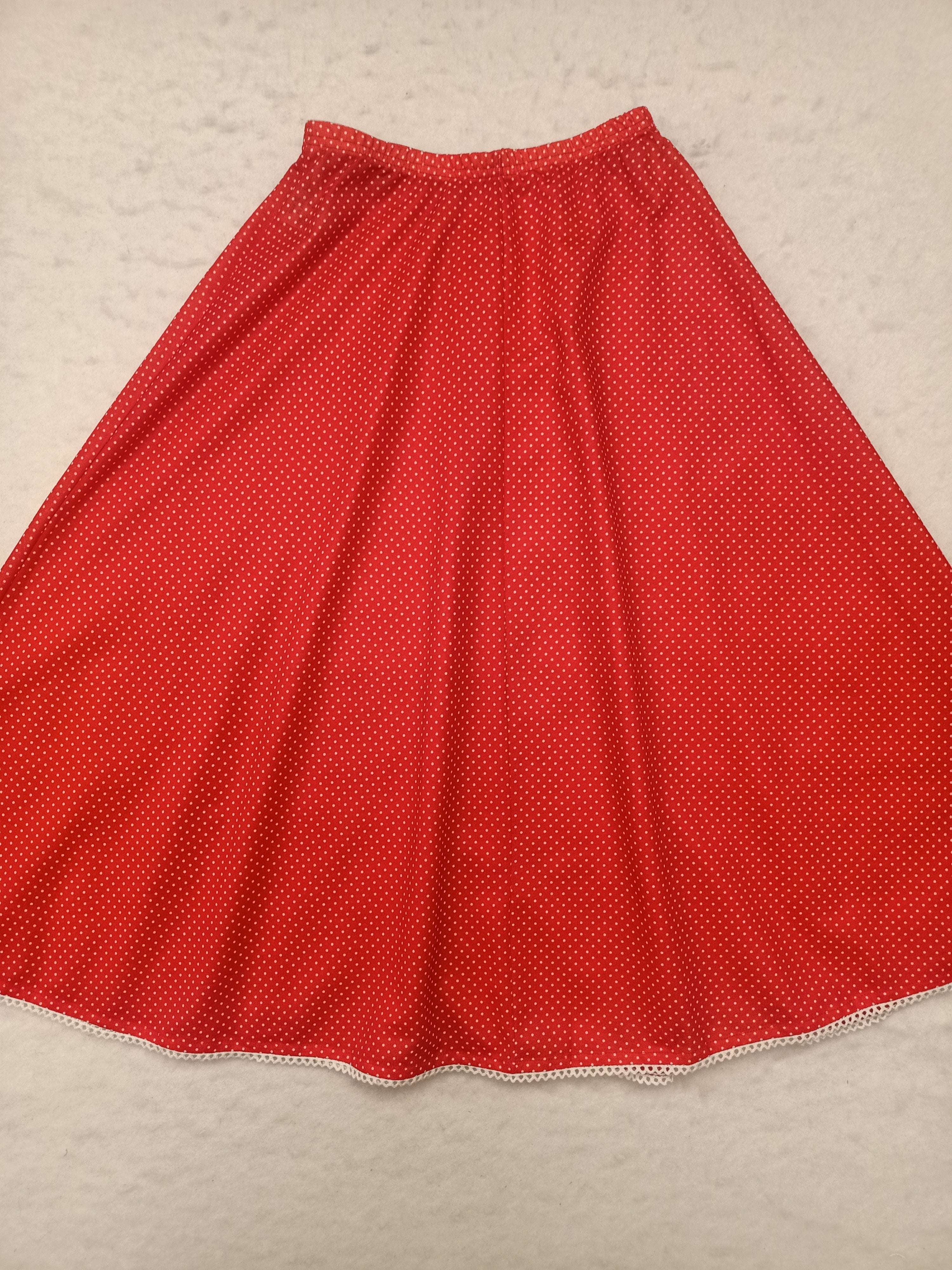 Vintage Red Polka Dot Skirt