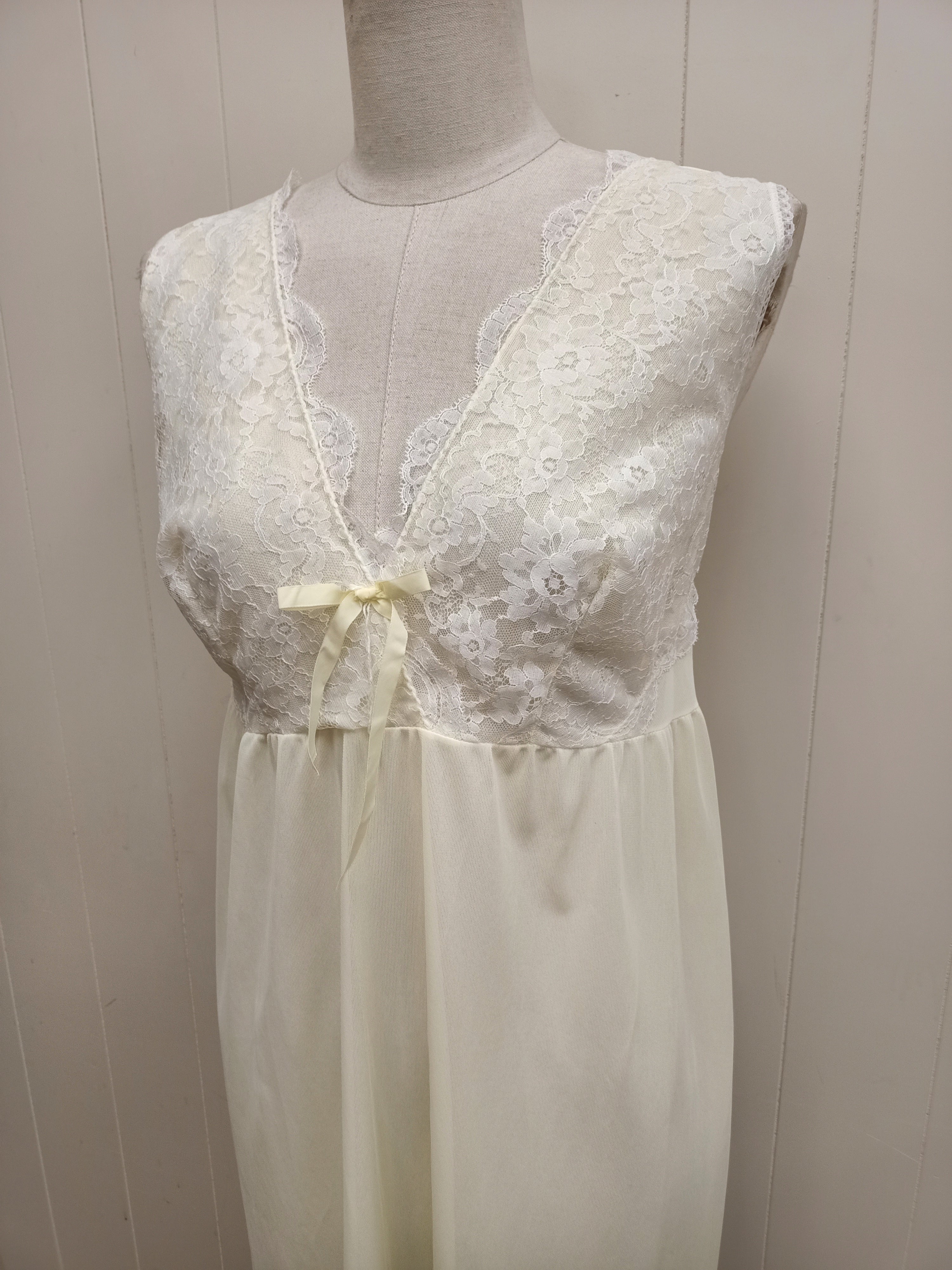 Vintage Petite Yellow Nightie