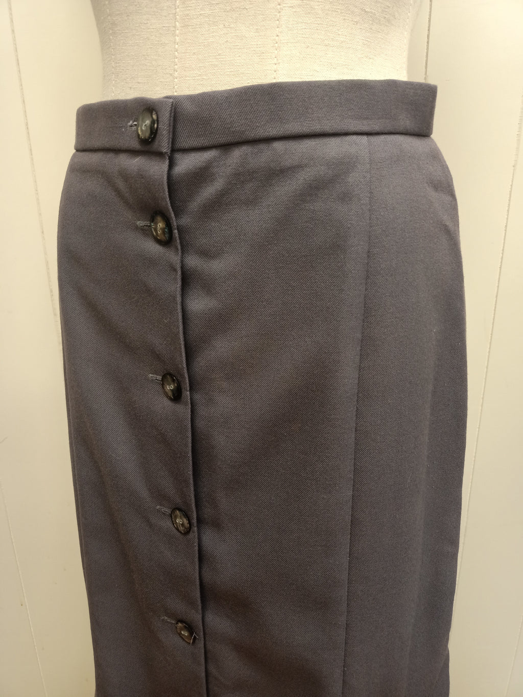 Vintage Temprano Grey Pencil Skirt
