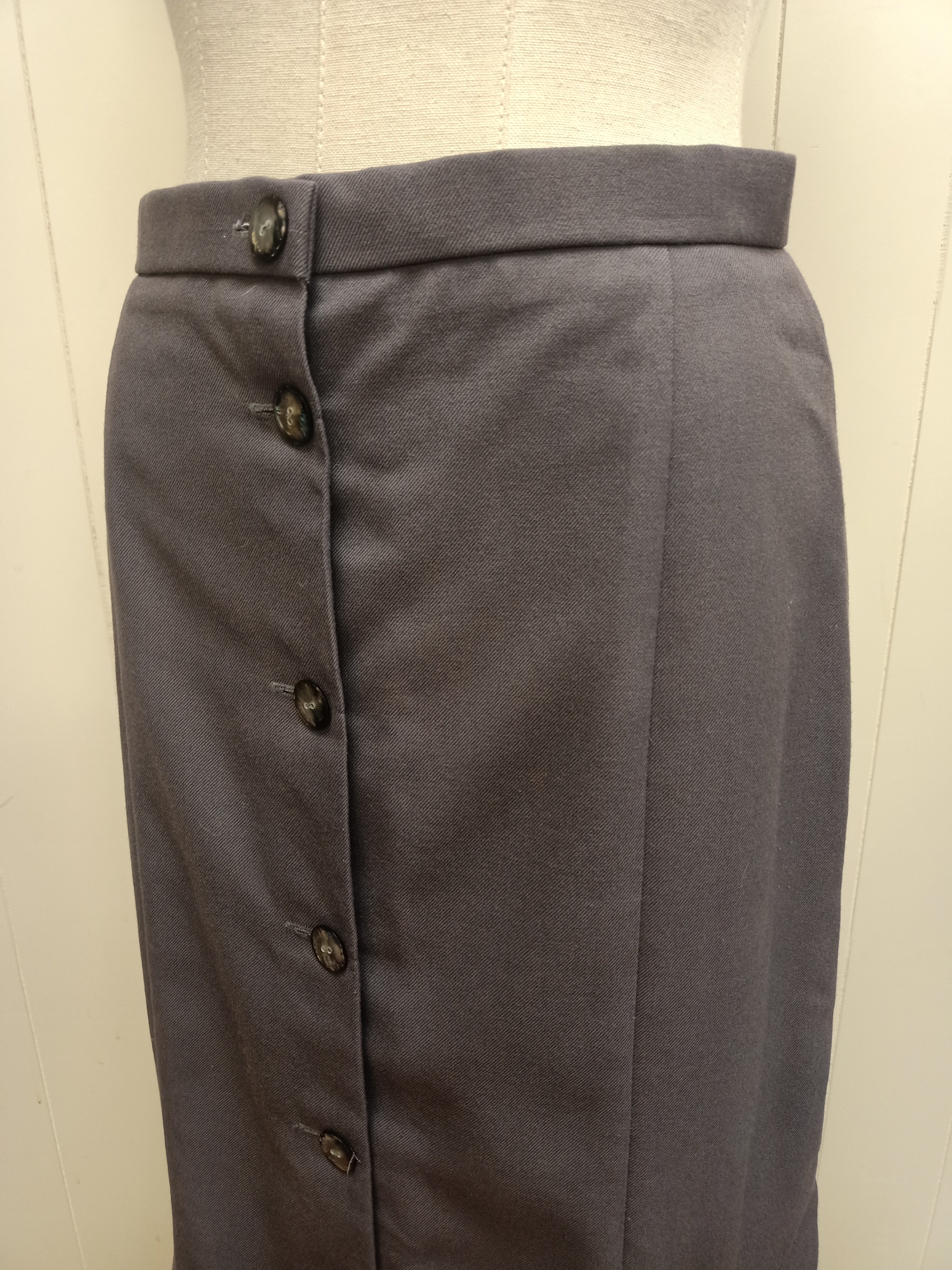 Vintage Temprano Grey Pencil Skirt