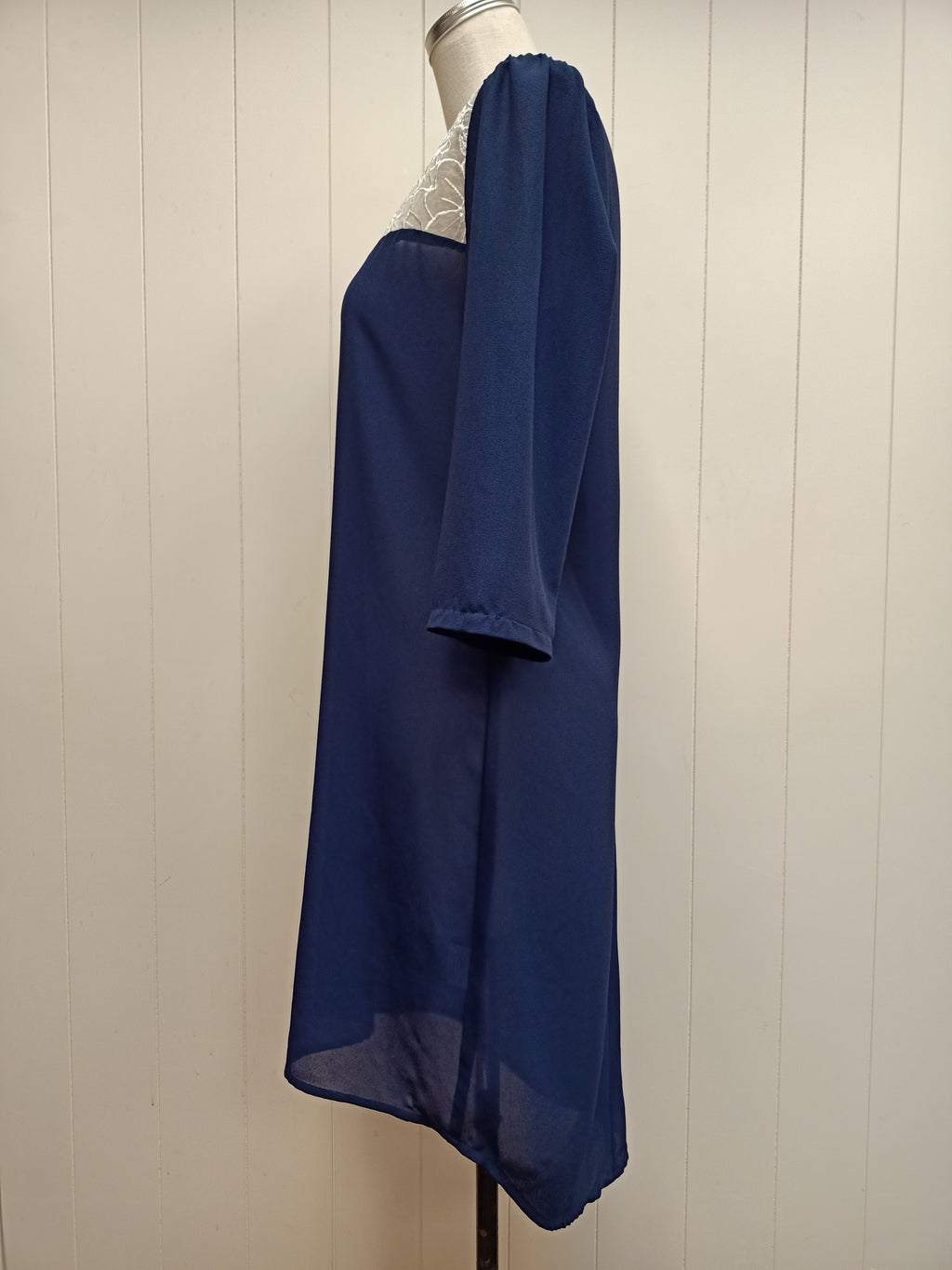 Augustine Navy Chiffon Dress