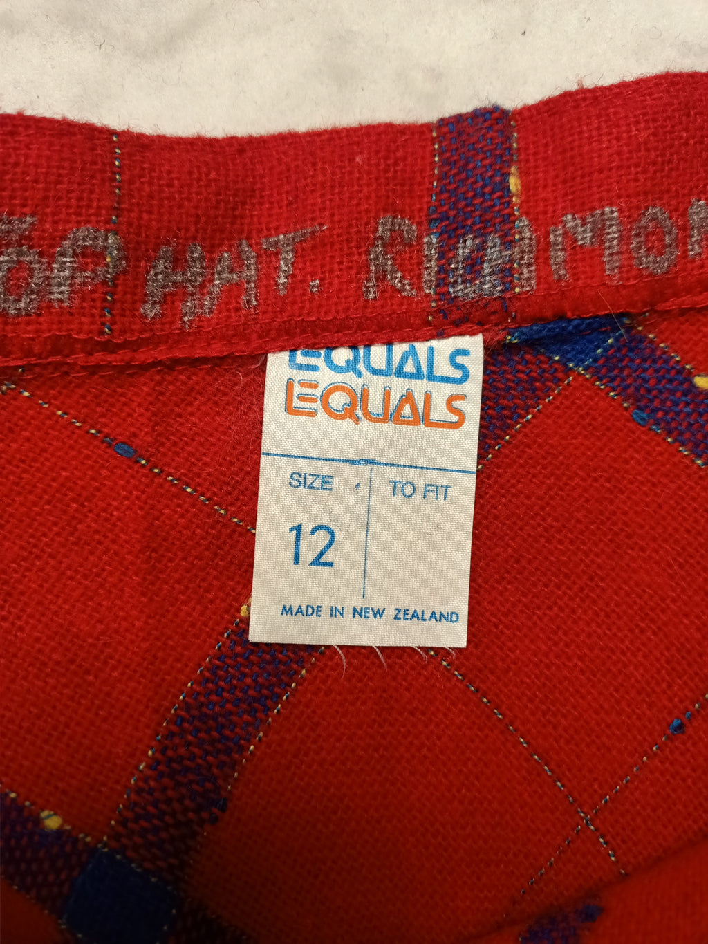 Vintage Equals Red Plaid Skirt
