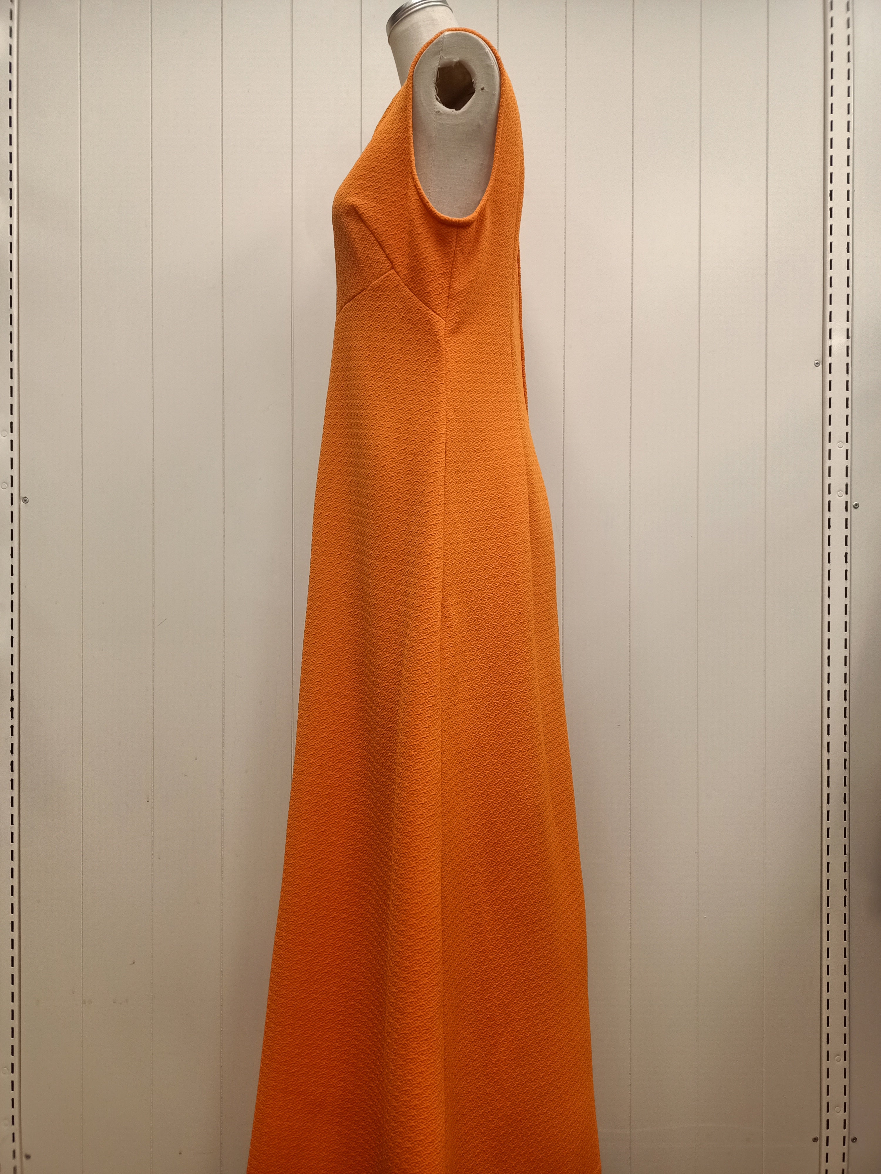 Vintage Orange Maxi Dress