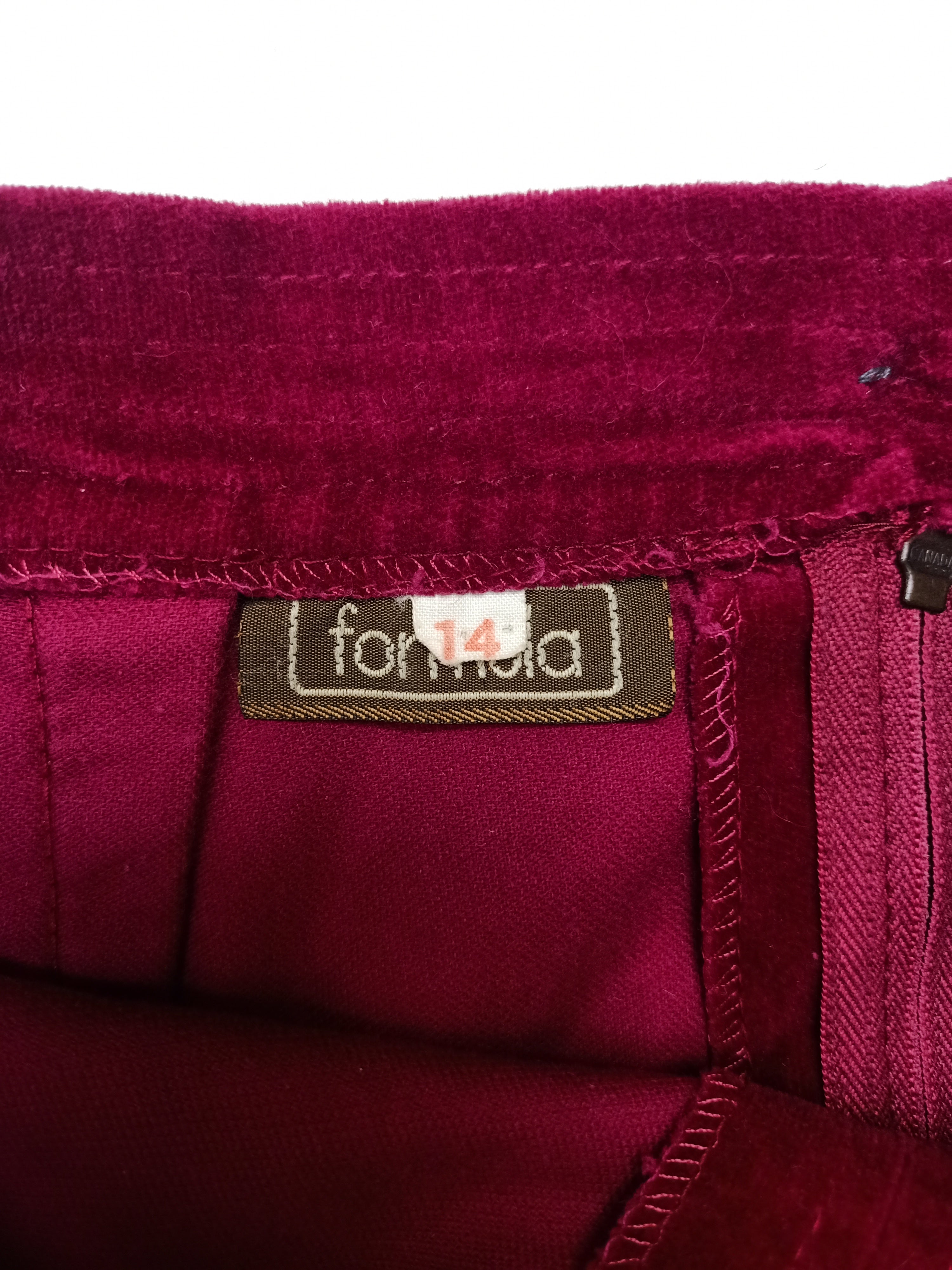 Vintage Formula Velvet Skirt
