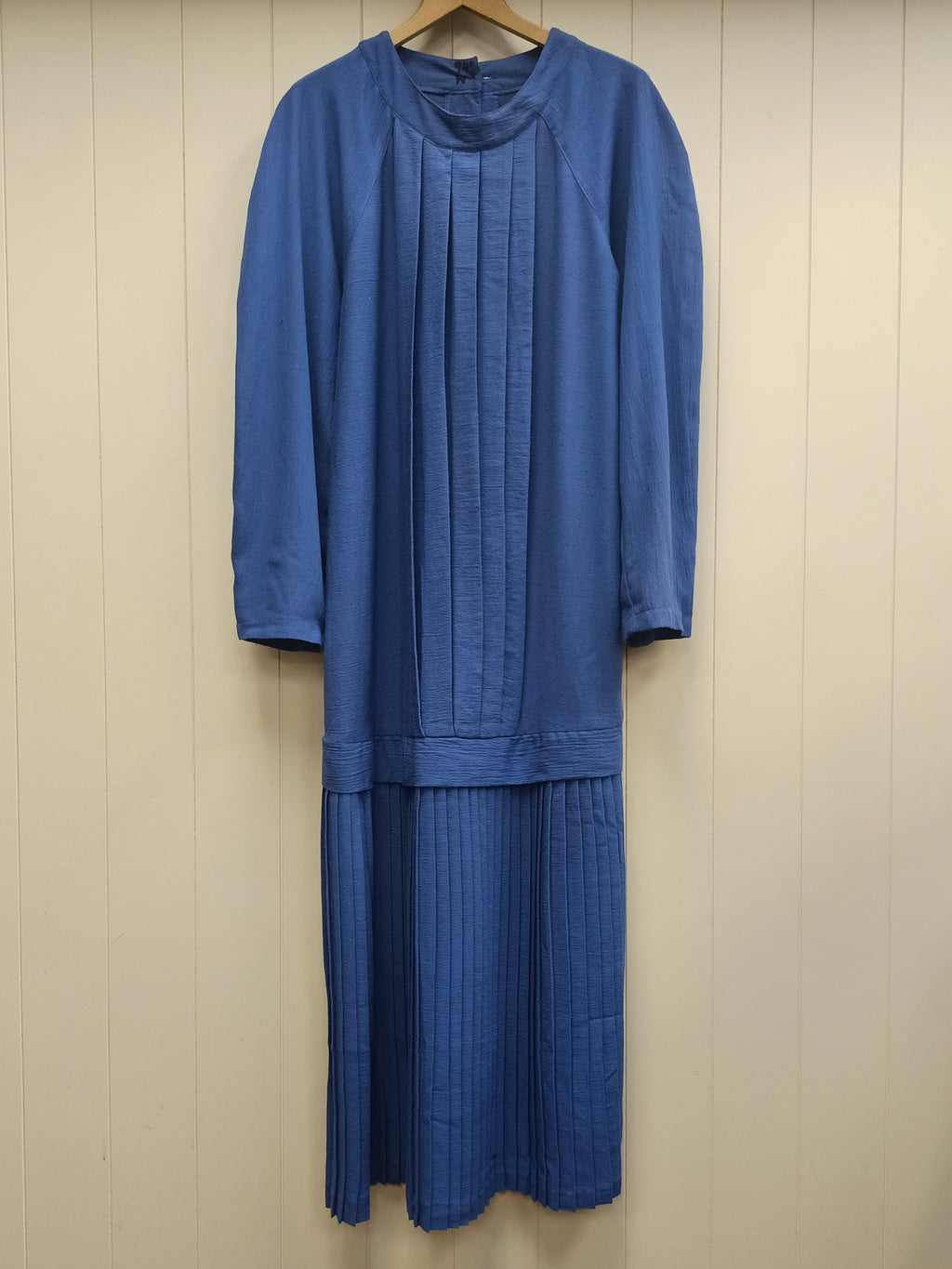 Vintage Blue Drop Waist Dress