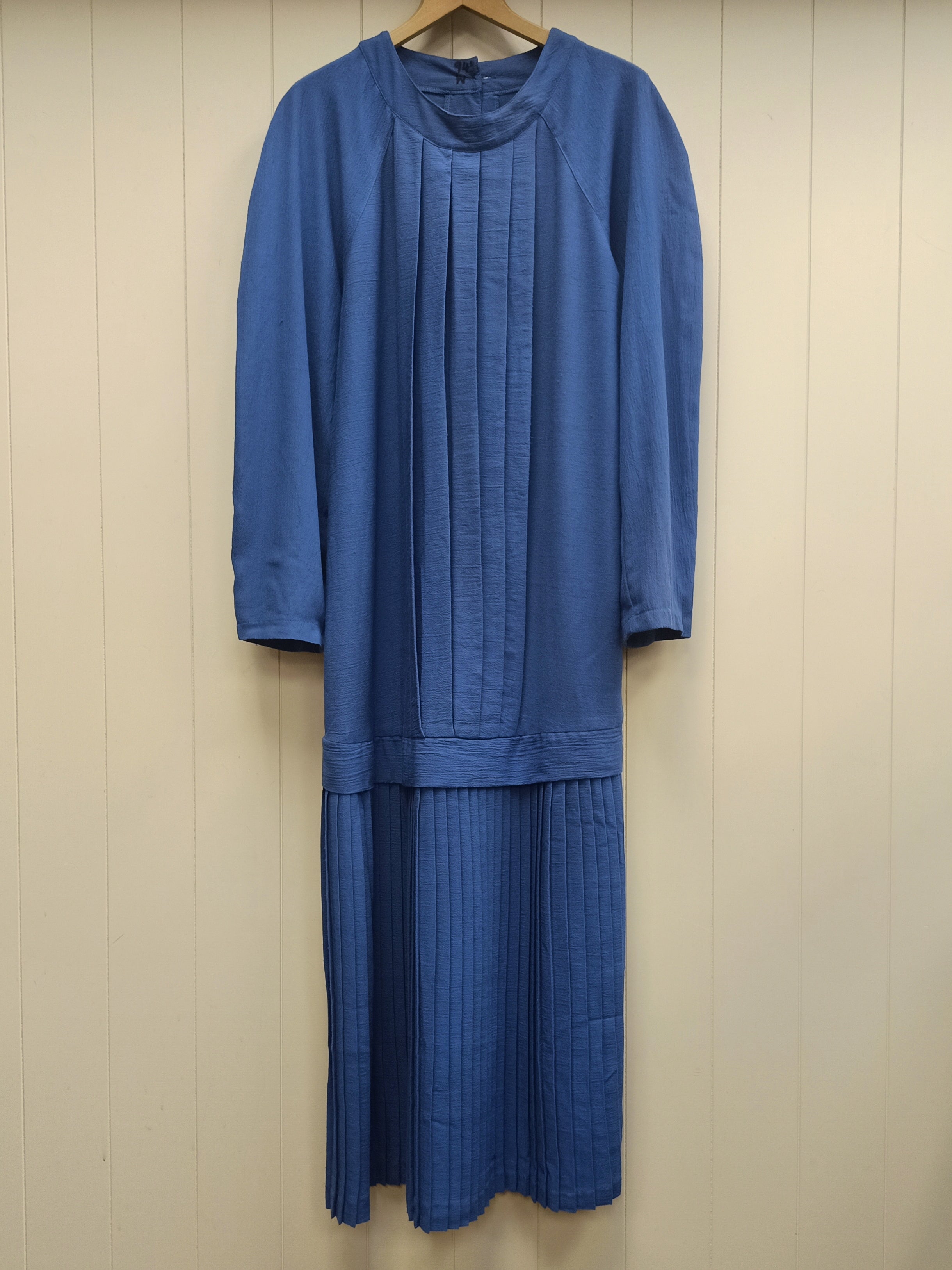 Vintage Blue Drop Waist Dress
