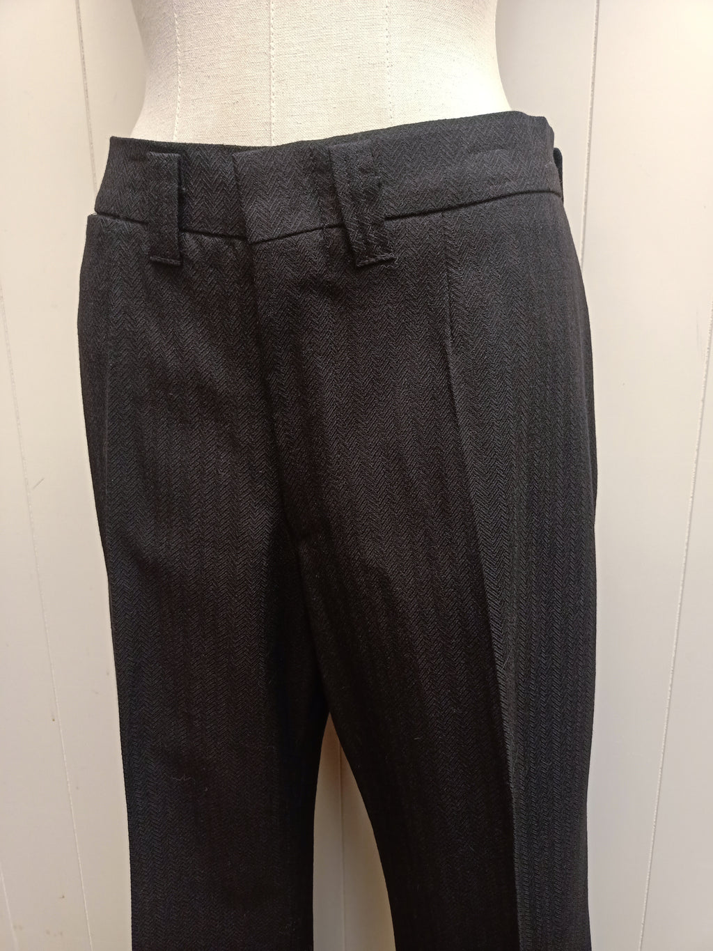 Vintage Mens Herringbone Wool Pants