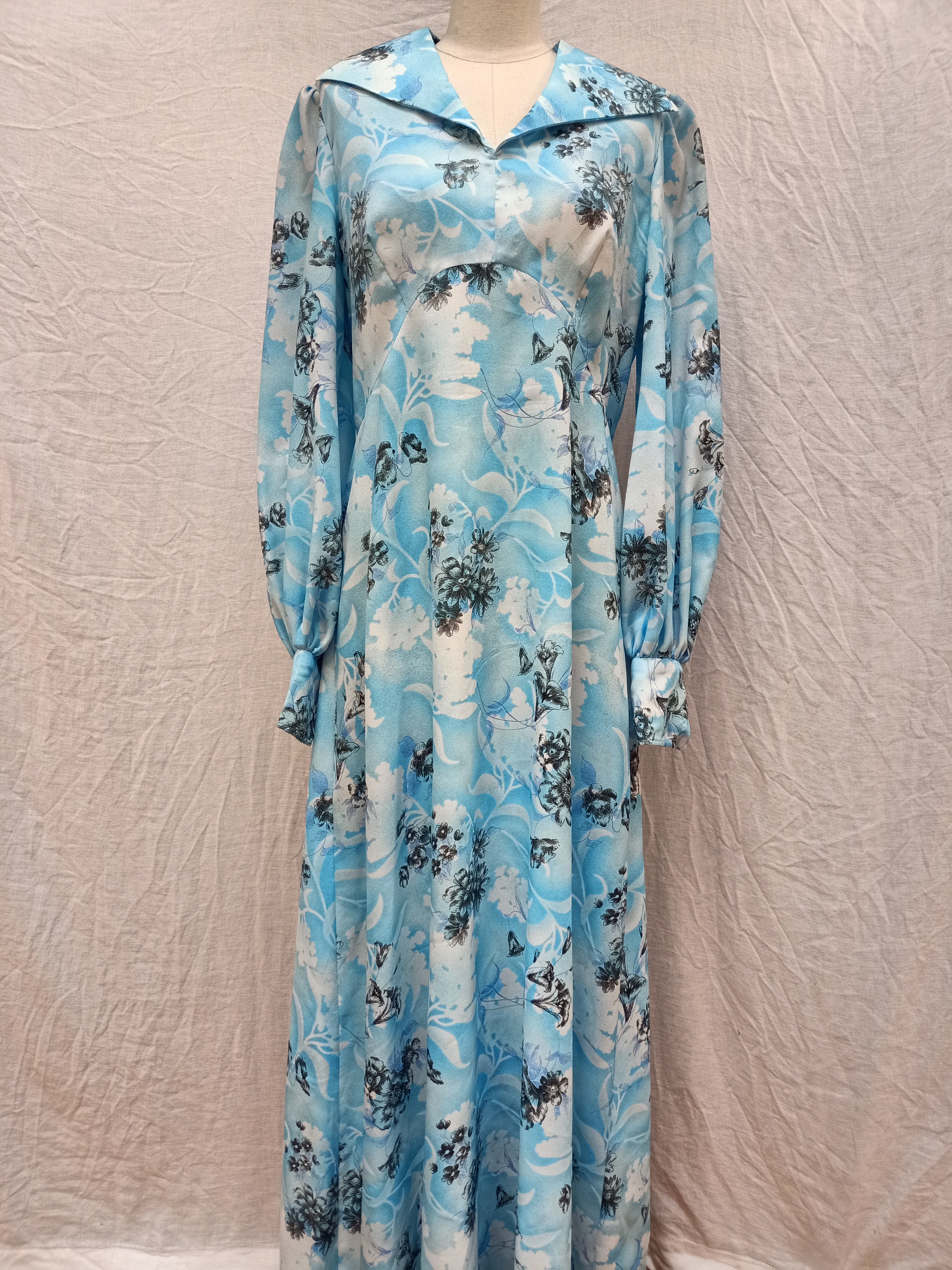 Vintage Floral Maxi Dress
