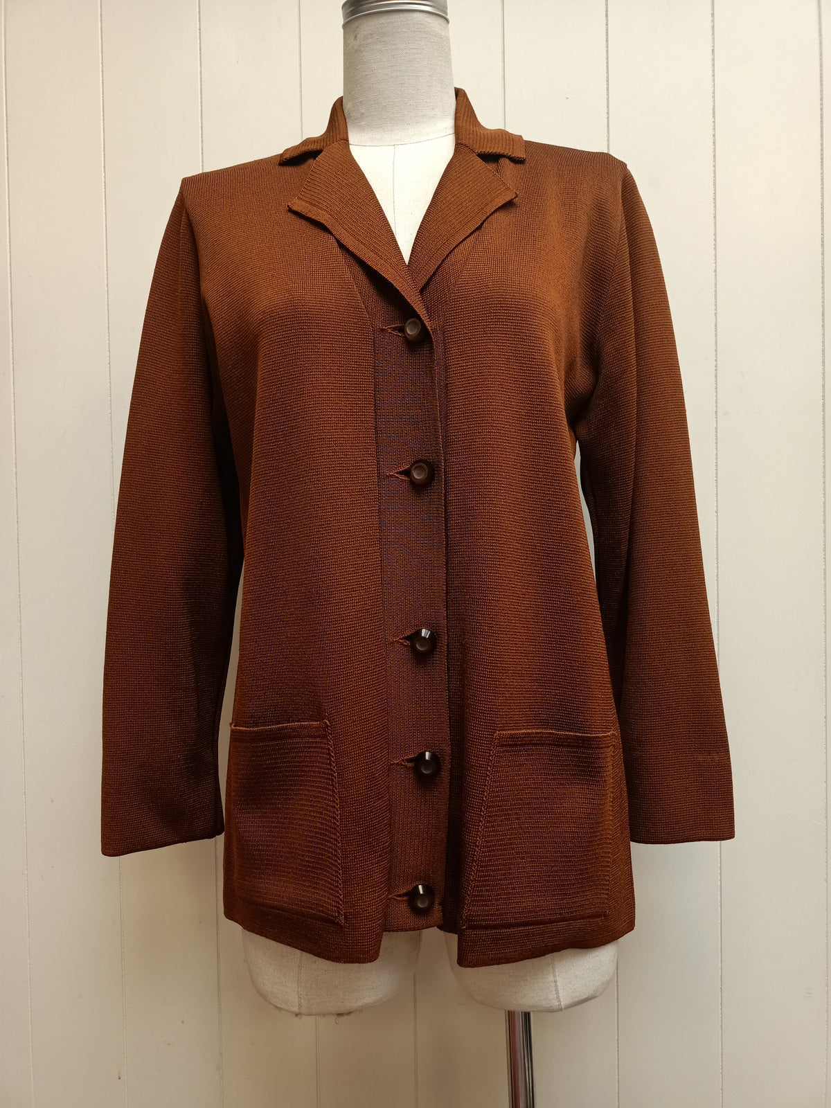 Vintage Rich Brown Cardigan