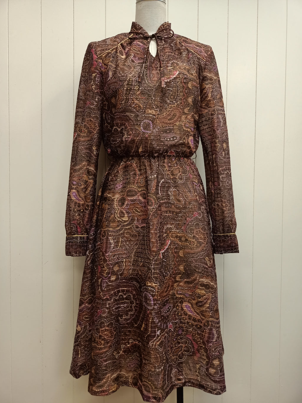 Vintage Dolores Paisley Dress