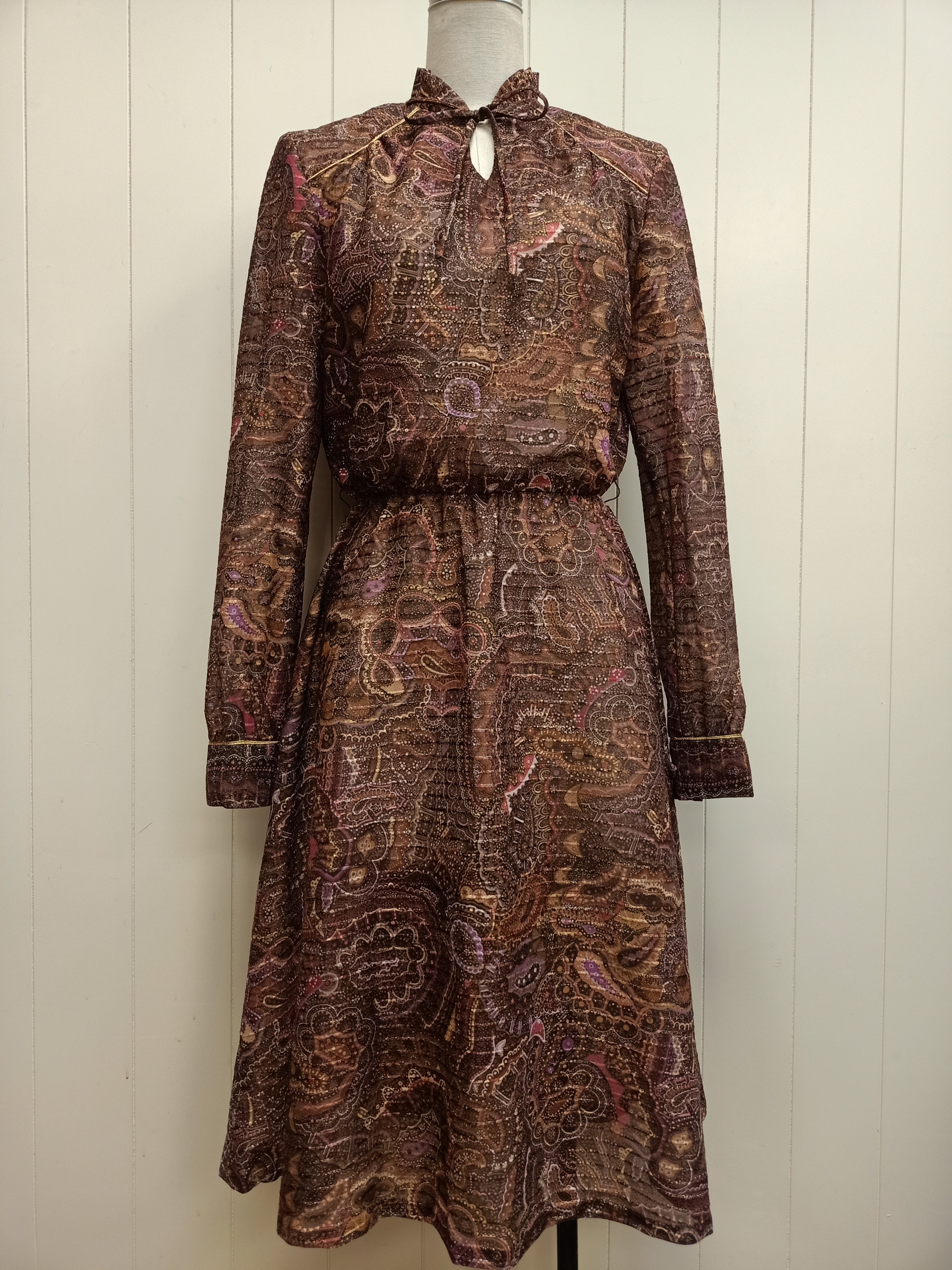 Vintage Dolores Paisley Dress