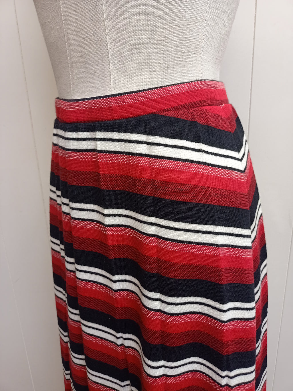 Vintage Ninon Modes Striped Skirt