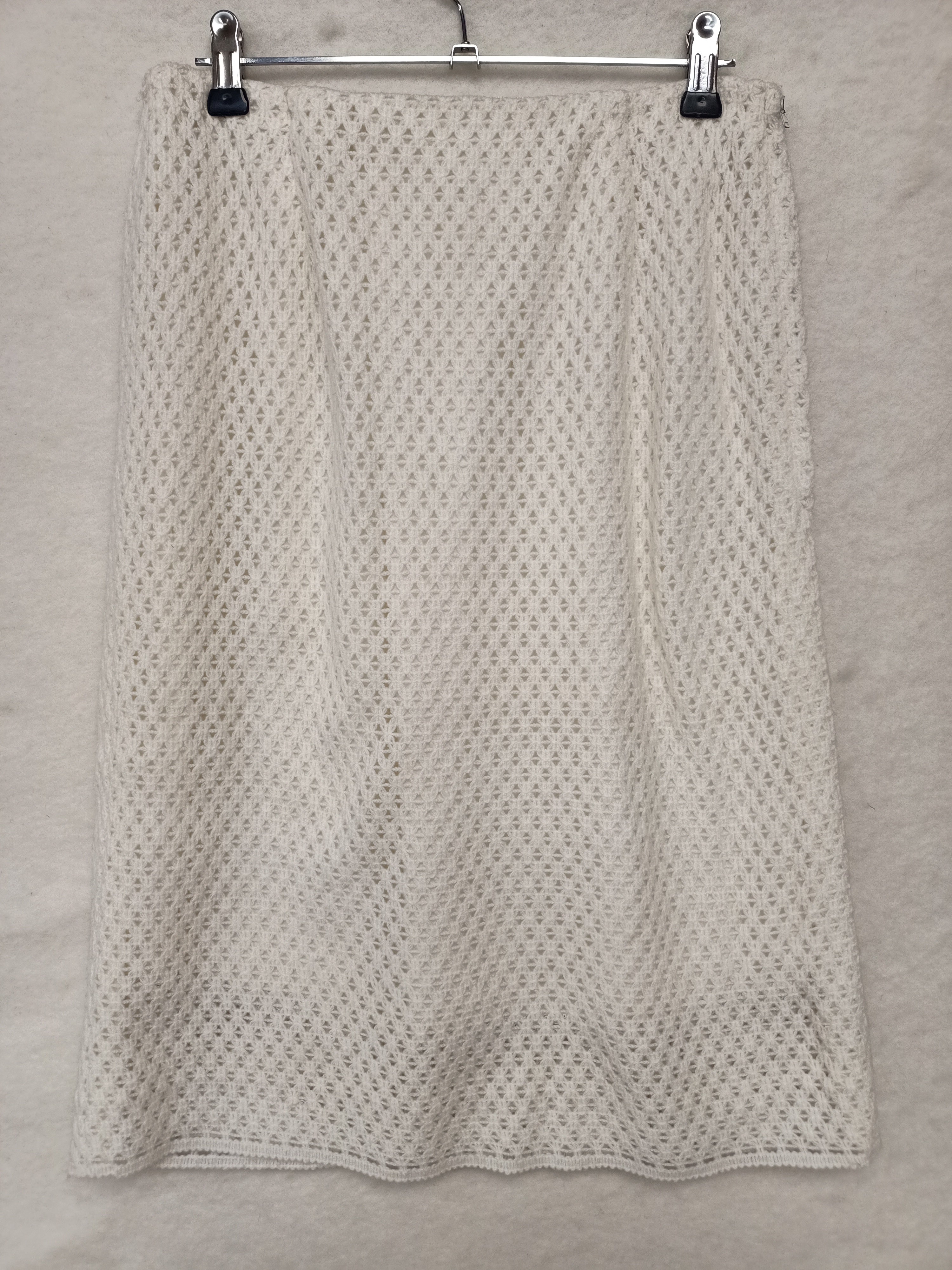 Vintage White Knit Skirt