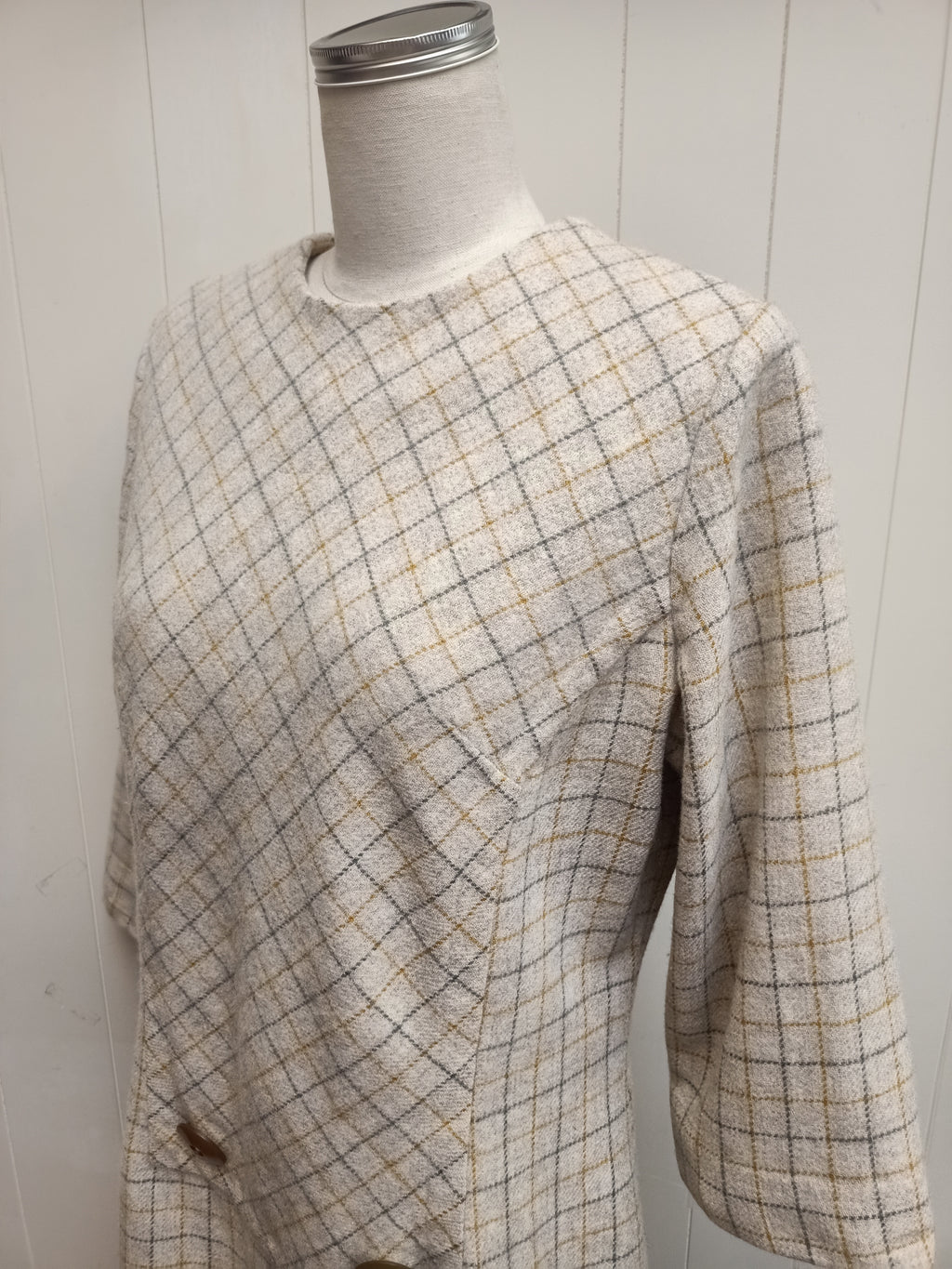 Vintage An Exton Garment Windowpane Dress