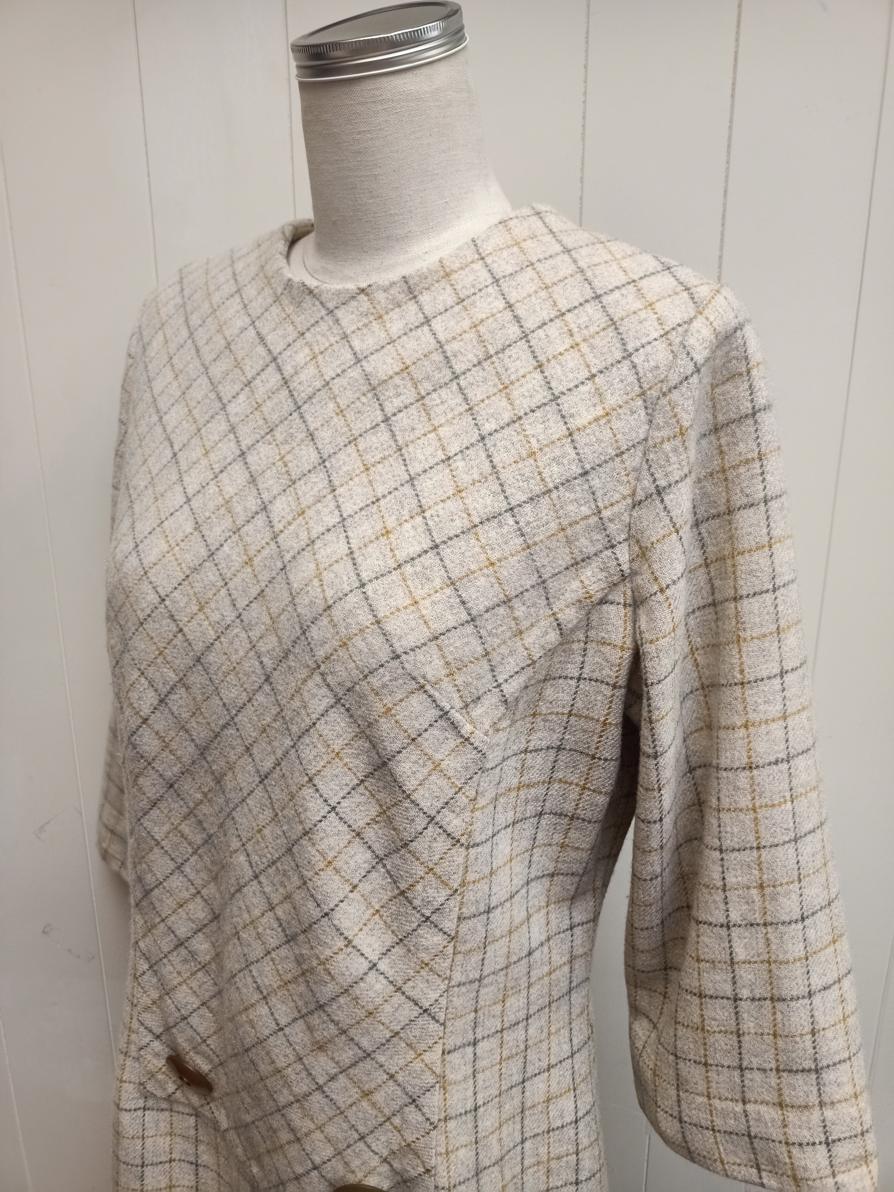 Vintage An Exton Garment Windowpane Dress
