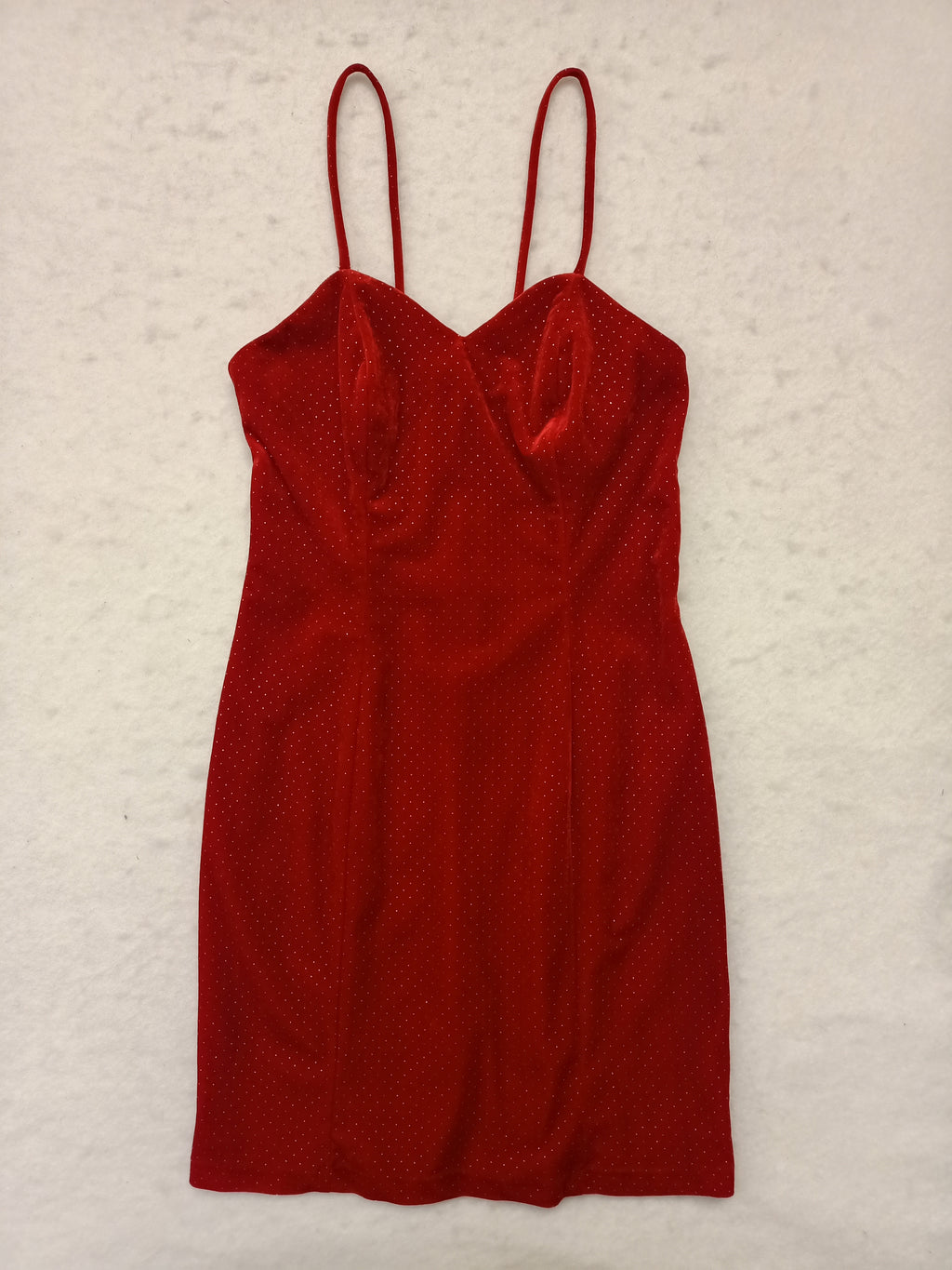 Poly Fashion U.S.A. Red Velvet Dress