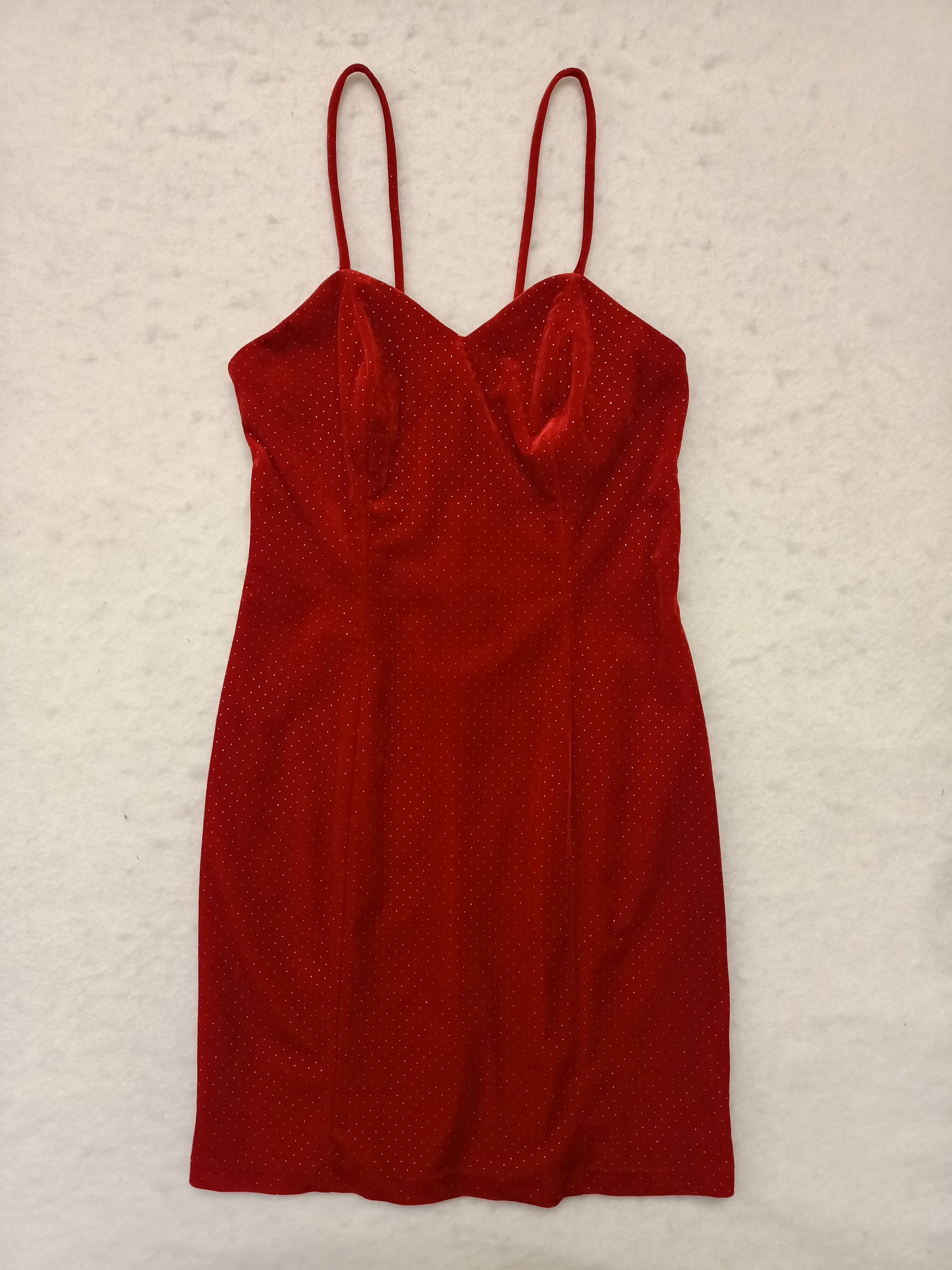 Poly Fashion U.S.A. Red Velvet Dress