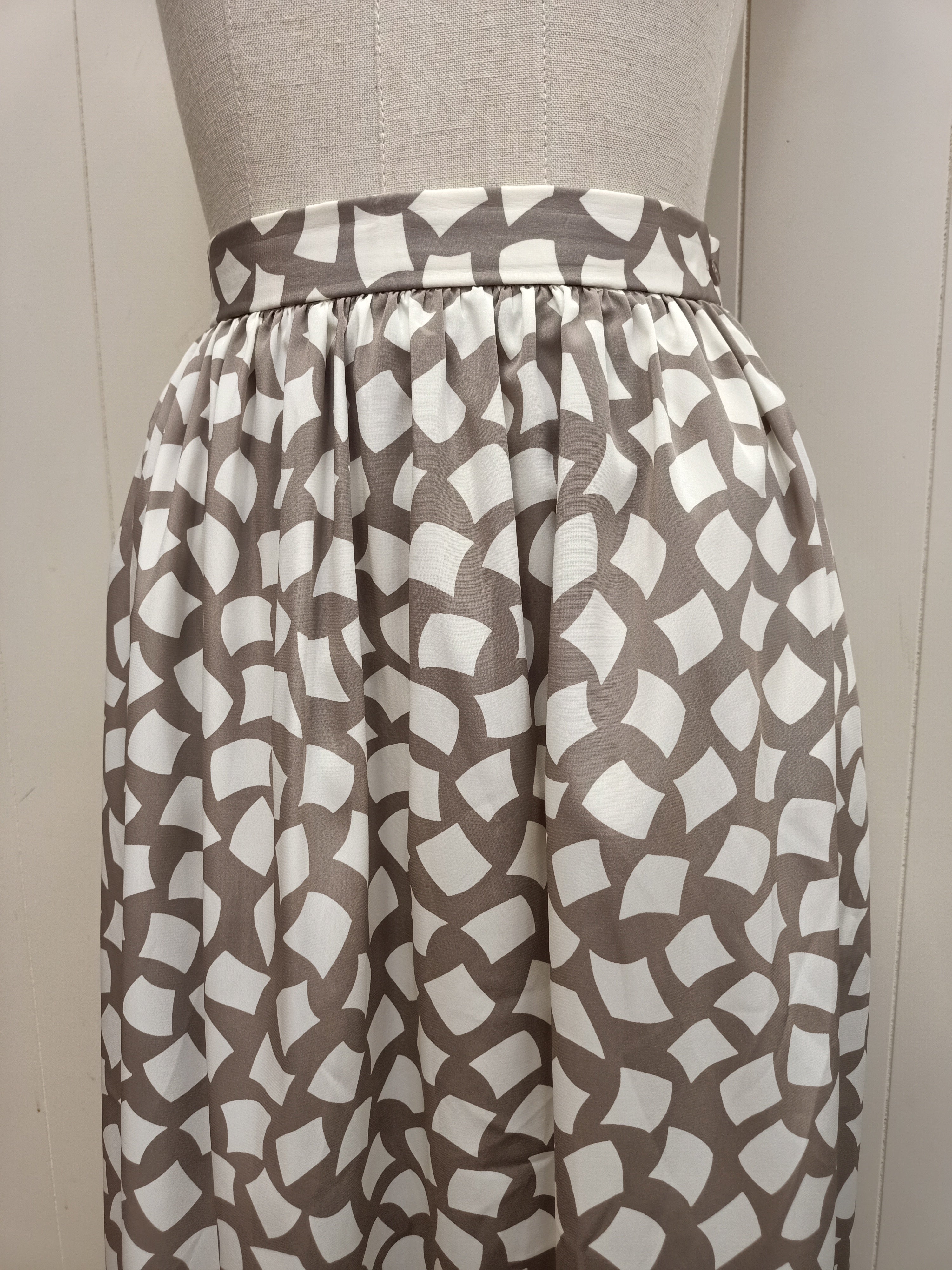Retro Planet Abstract Square Skirt