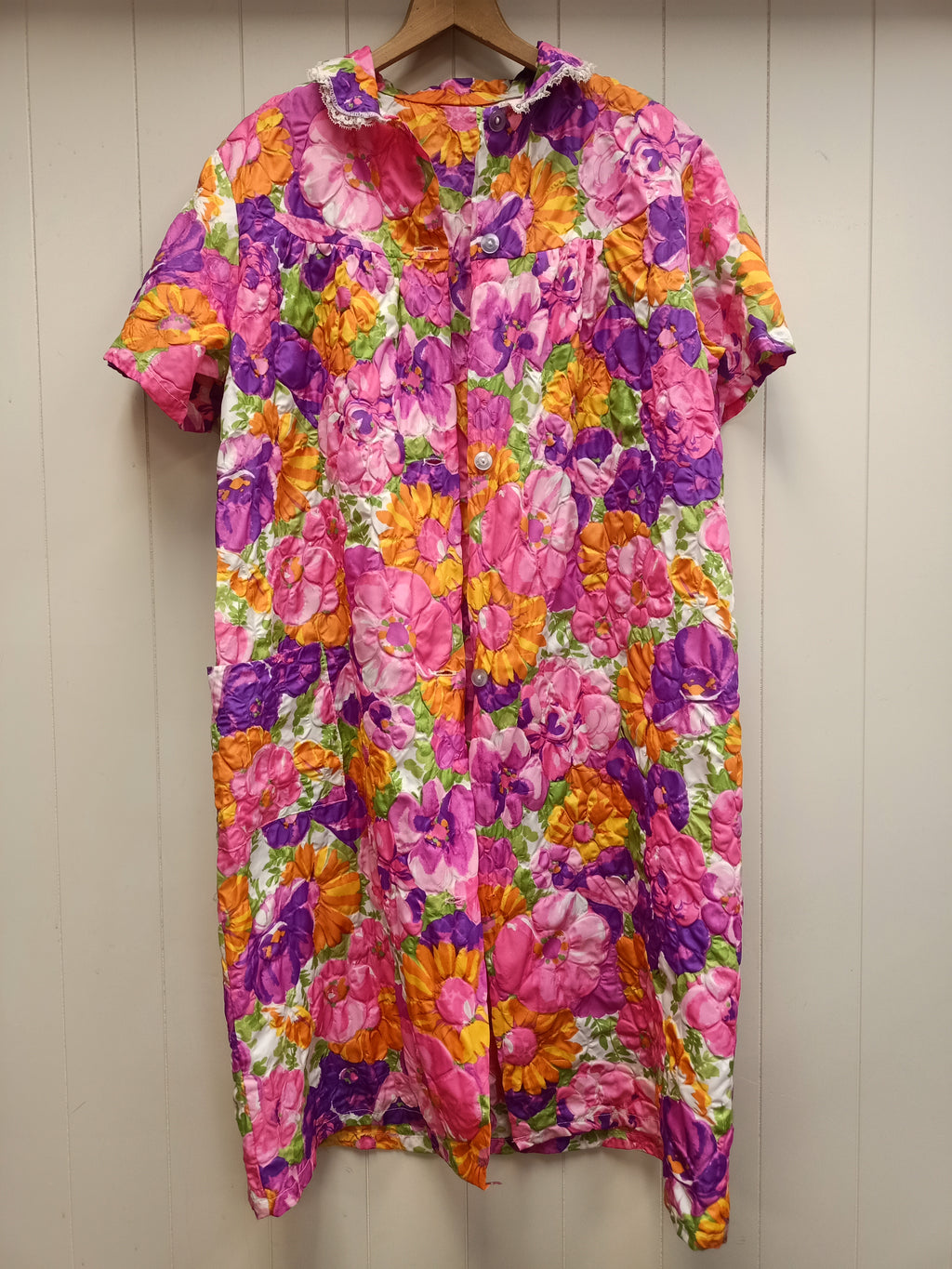 Vintage Puffed Short Sleeve Overcoat