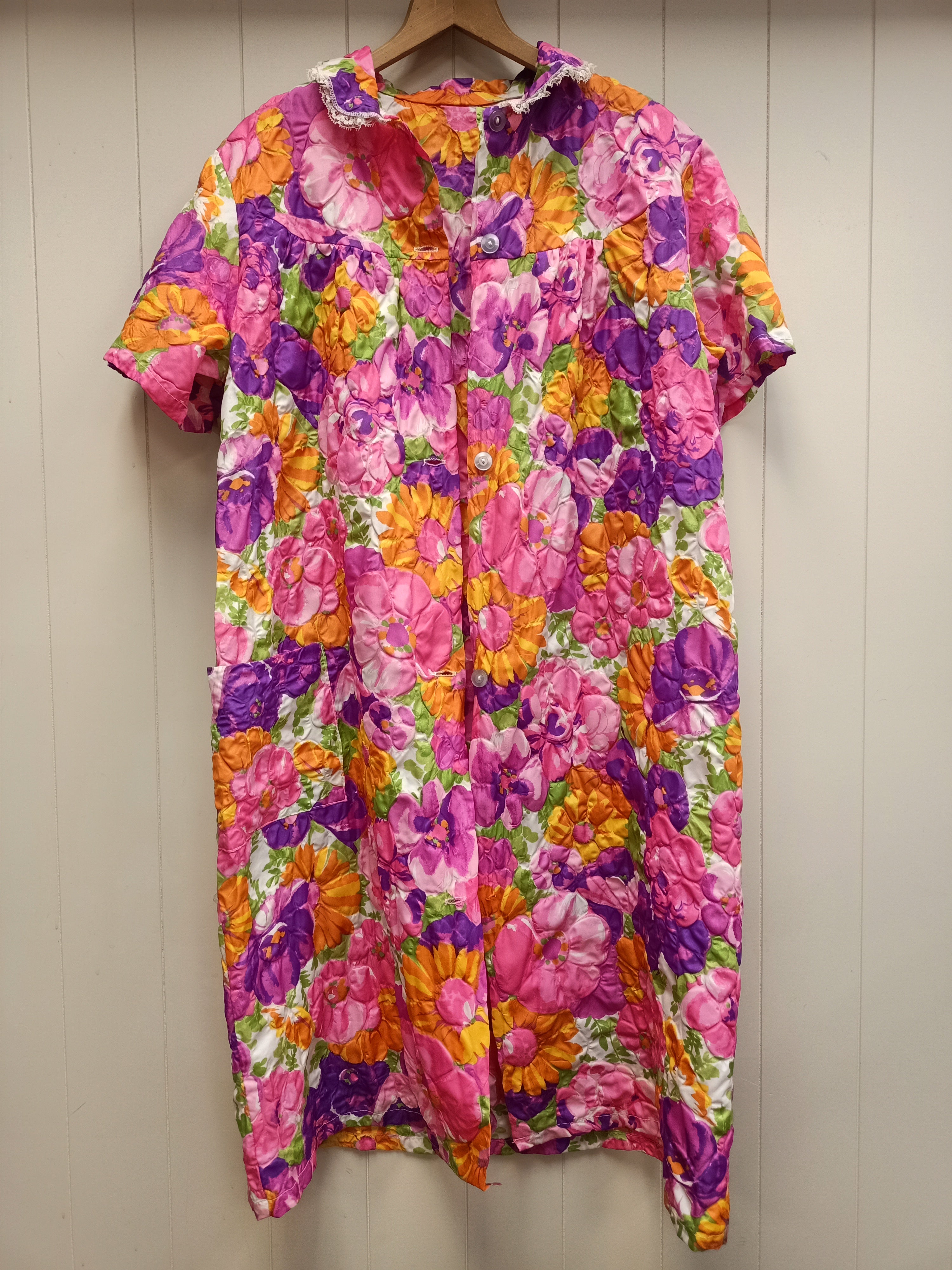 Vintage Puffed Short Sleeve Overcoat