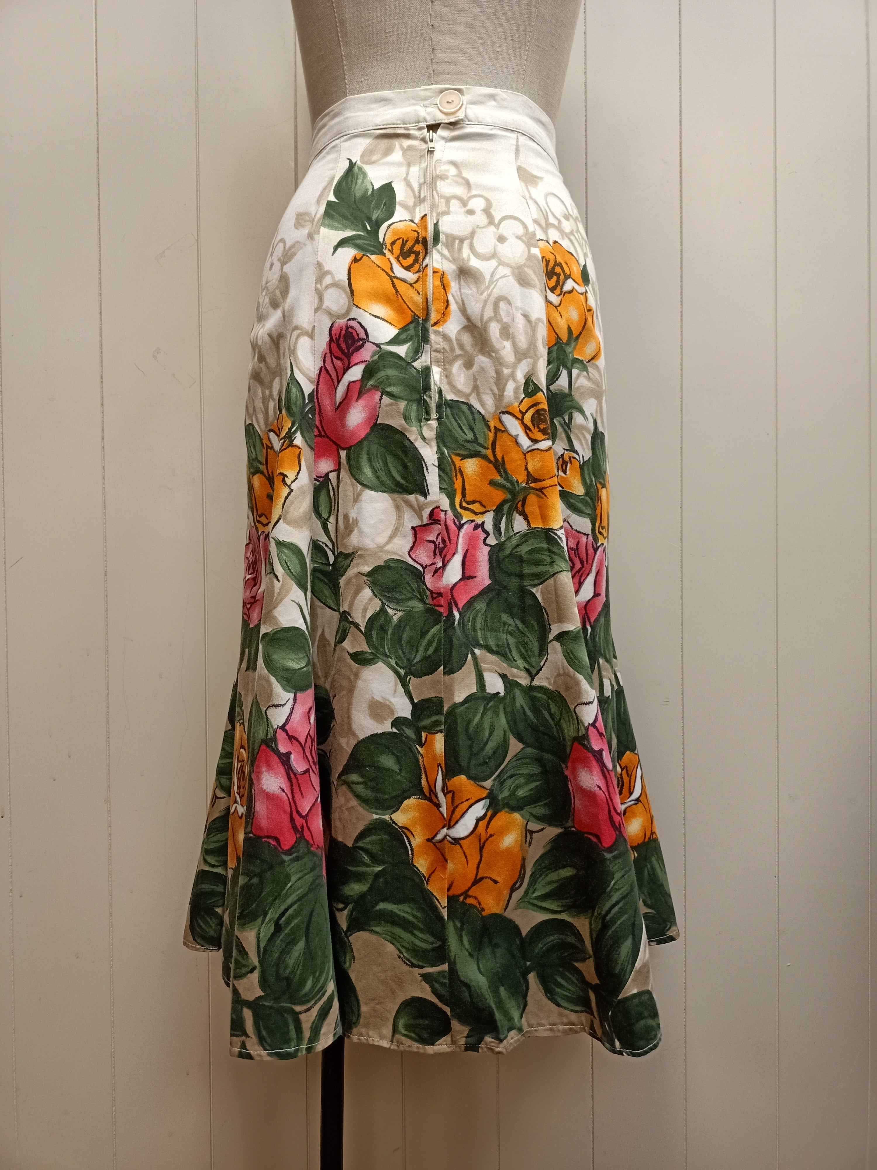 Vintage Rose Border Skirt