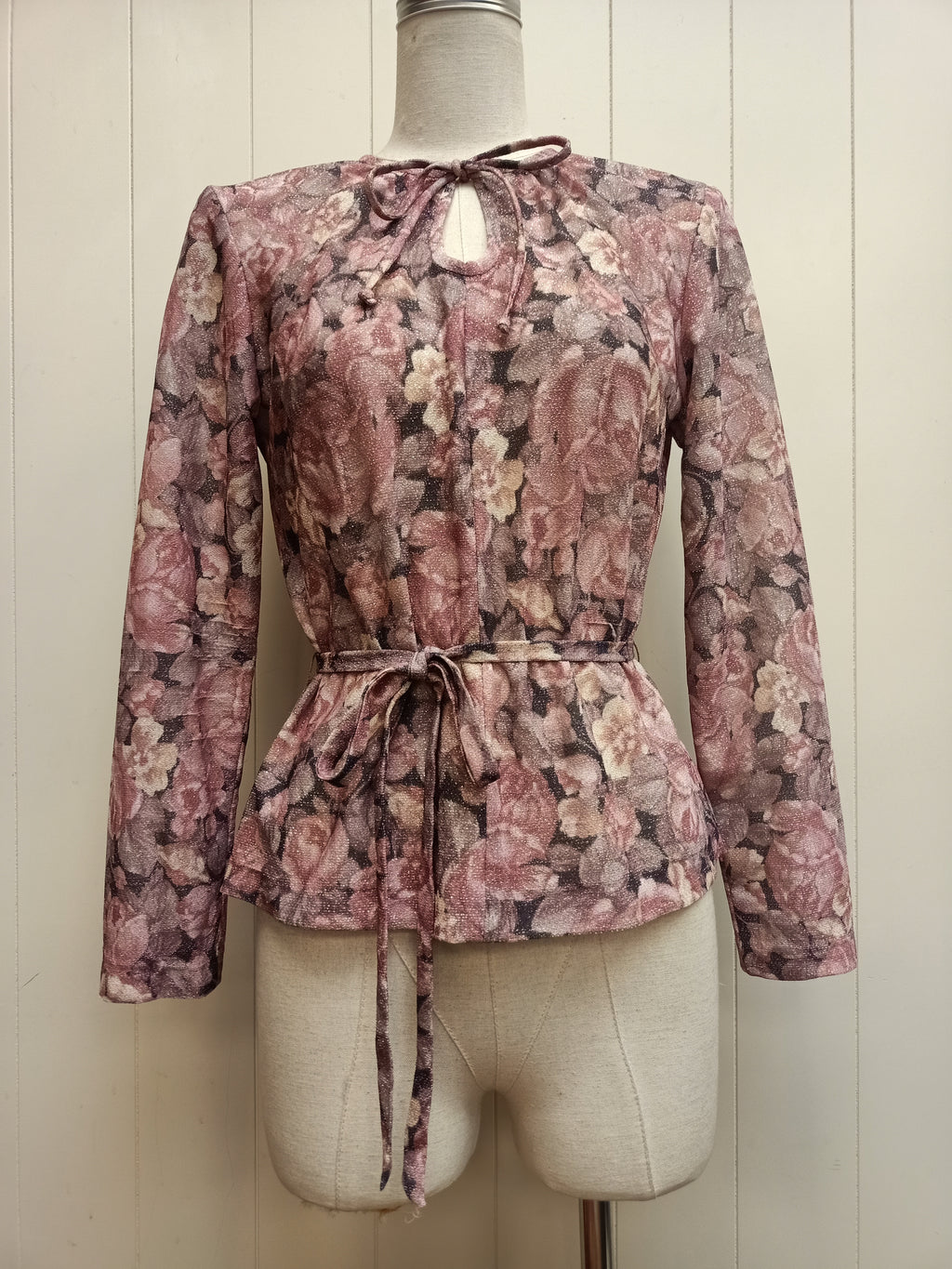 Vintage Sarah Leigh Floral Sparkle Co-Ord Set