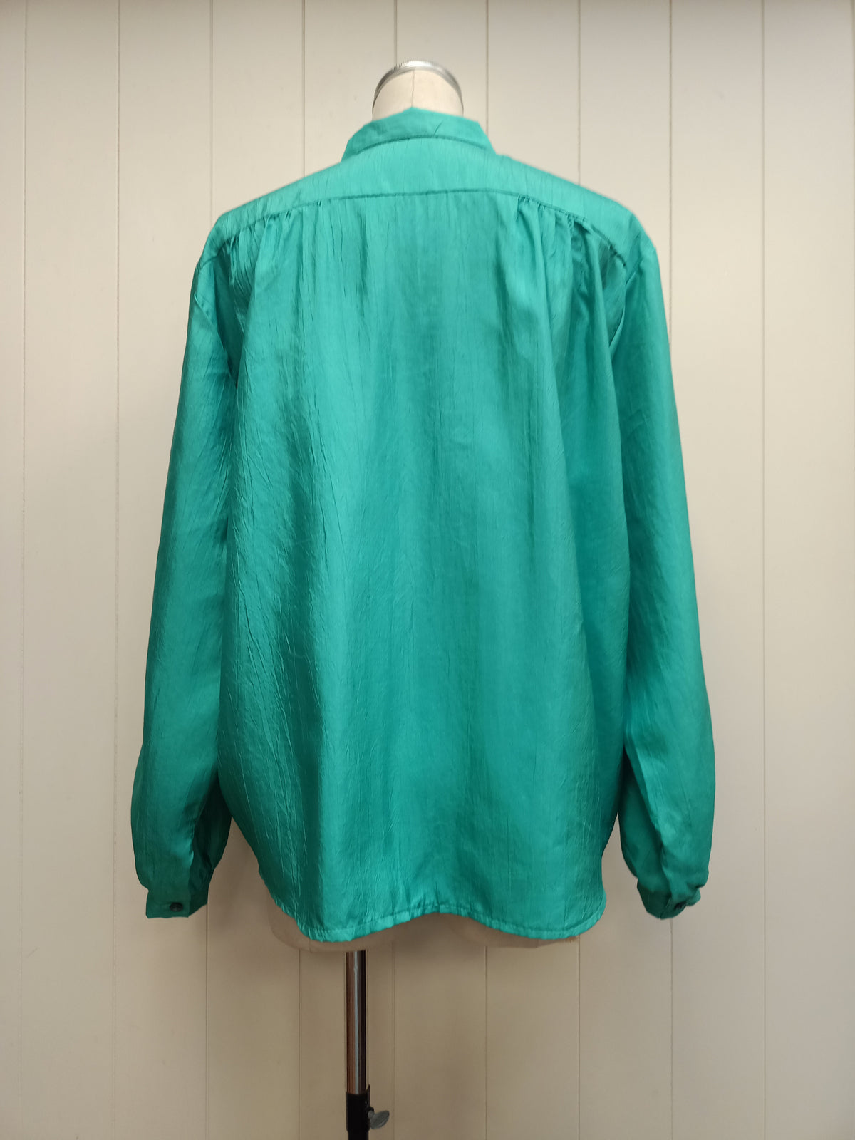 Vintage Oversized Crinkle Satin Shirt