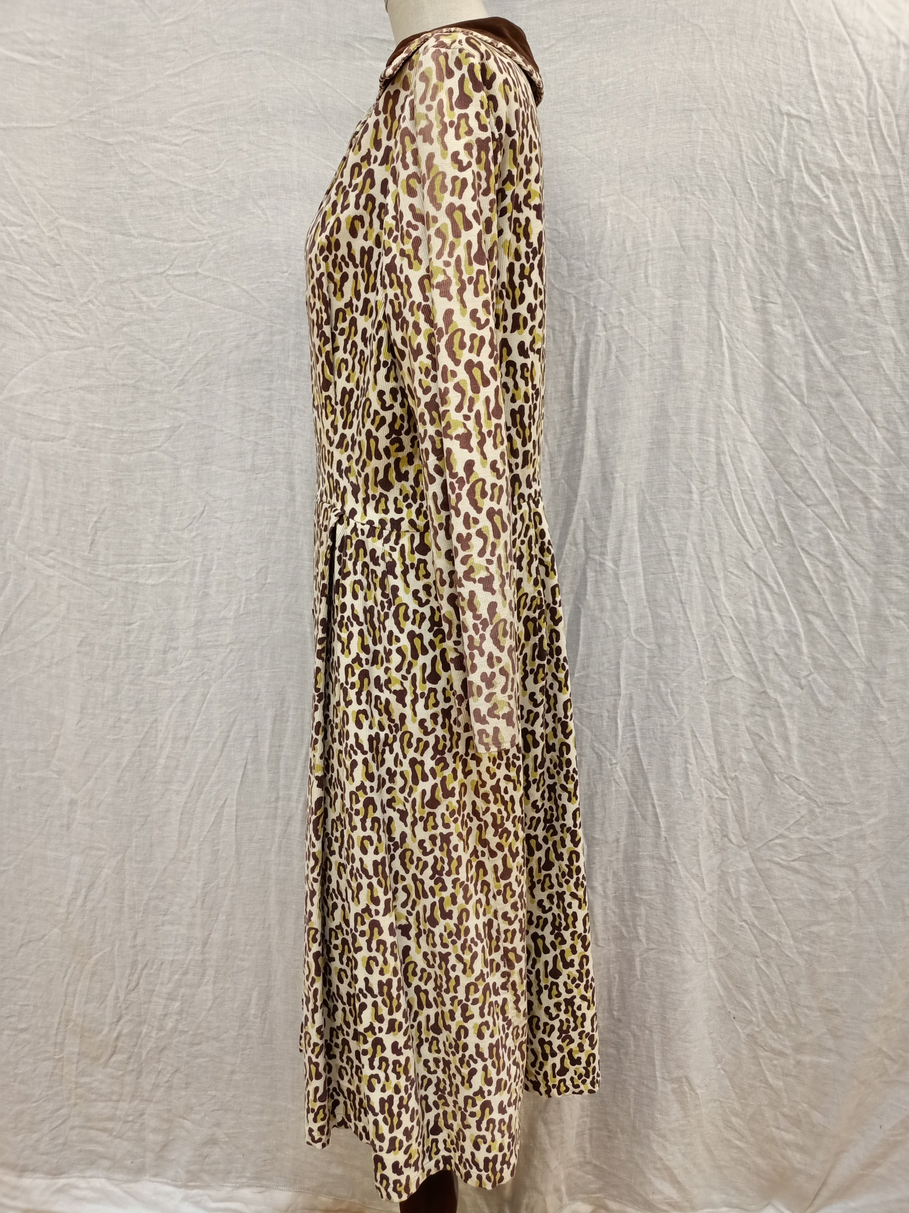 Vintage Leopard Print Dress