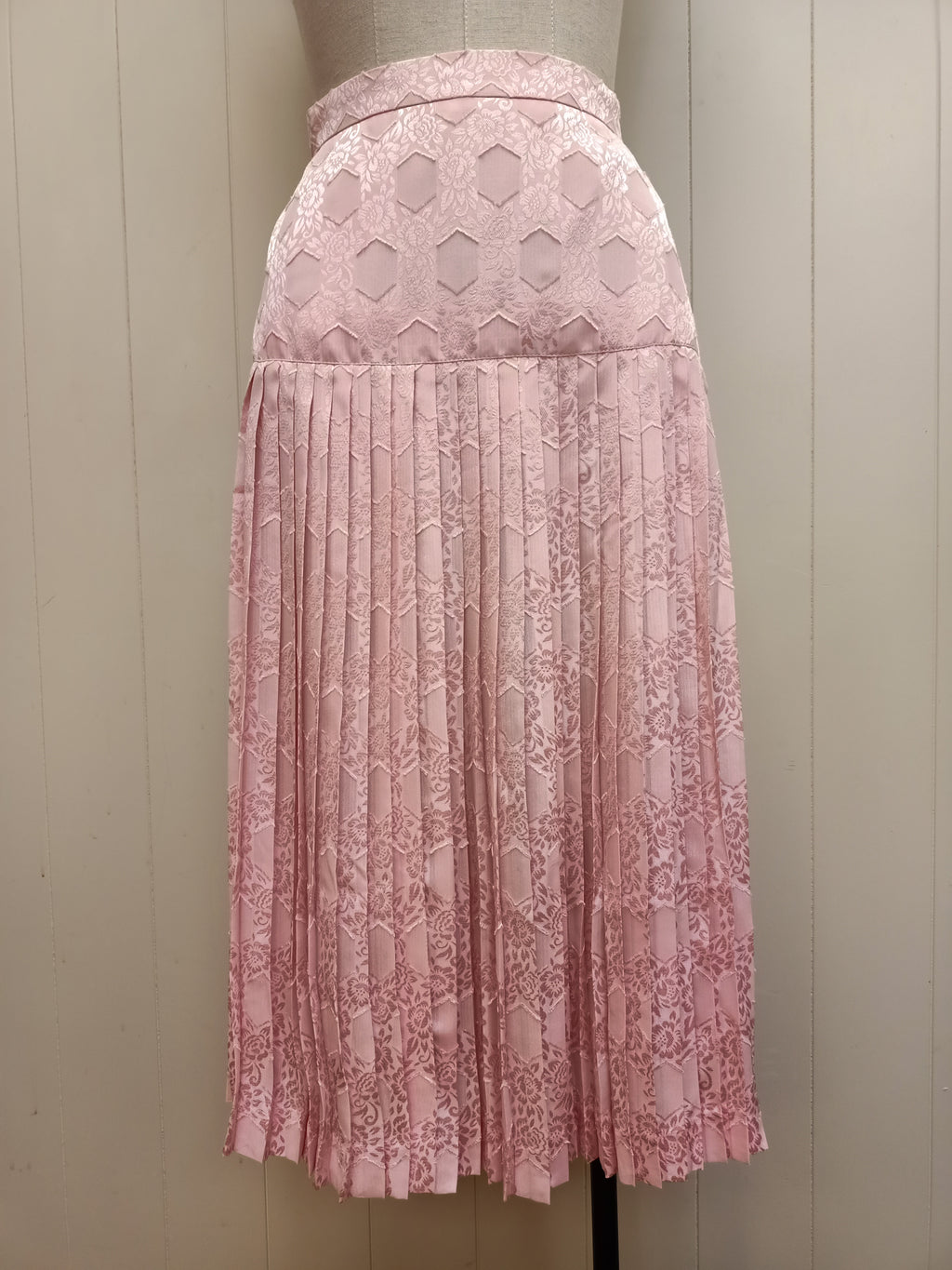 Vintage Pink Jacquard Satin Co-Ord Set