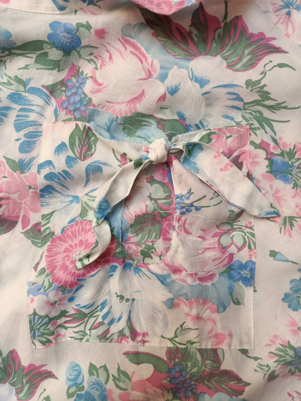 Retro Floral Button Up Skirt