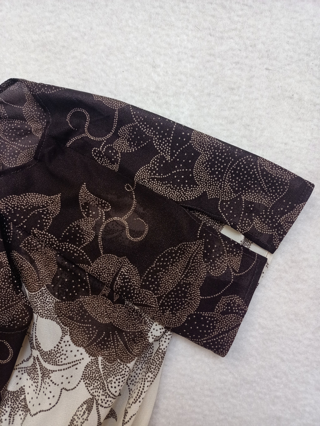 Vintage Brown Leaf Dress