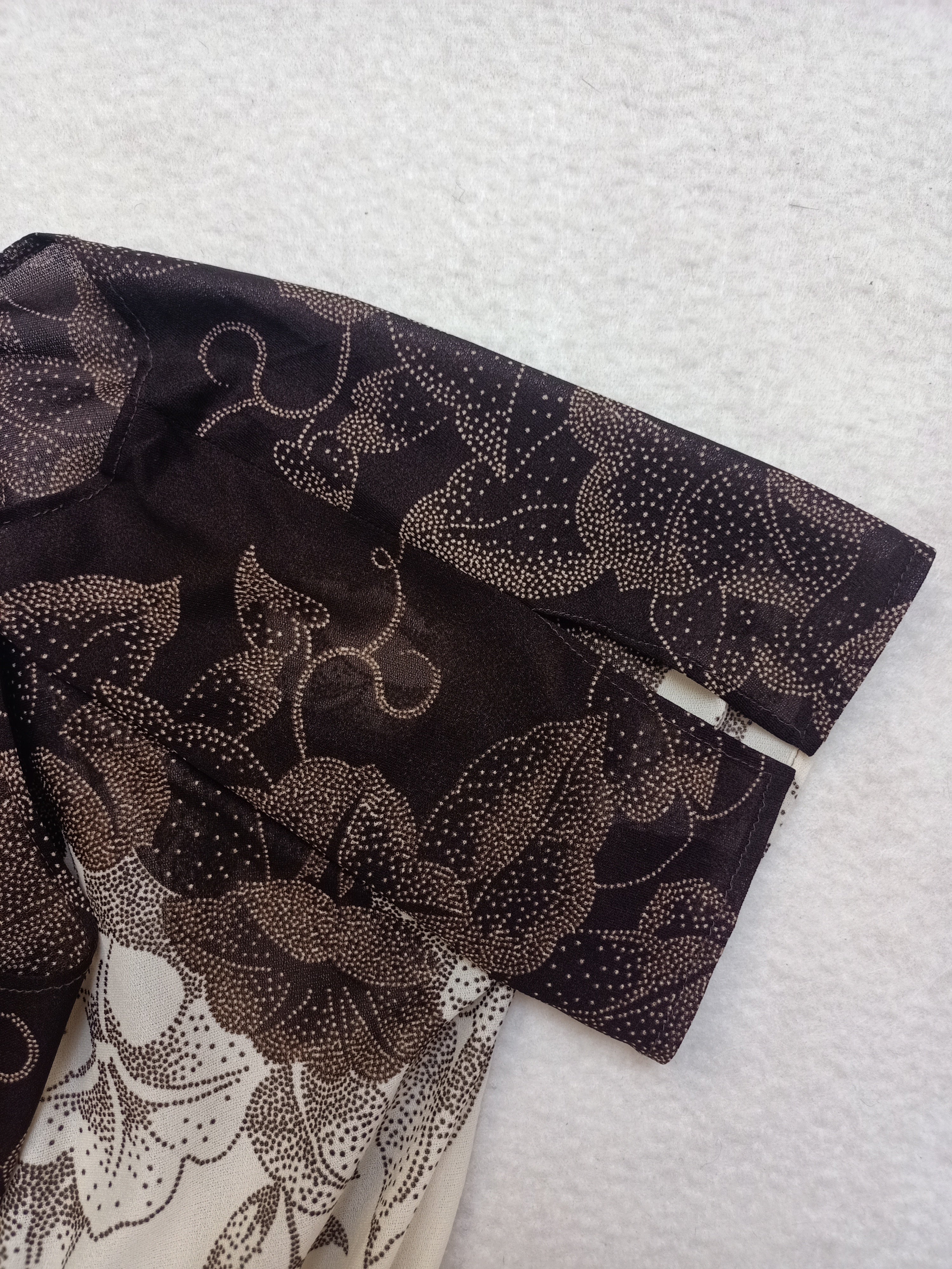 Vintage Brown Leaf Dress