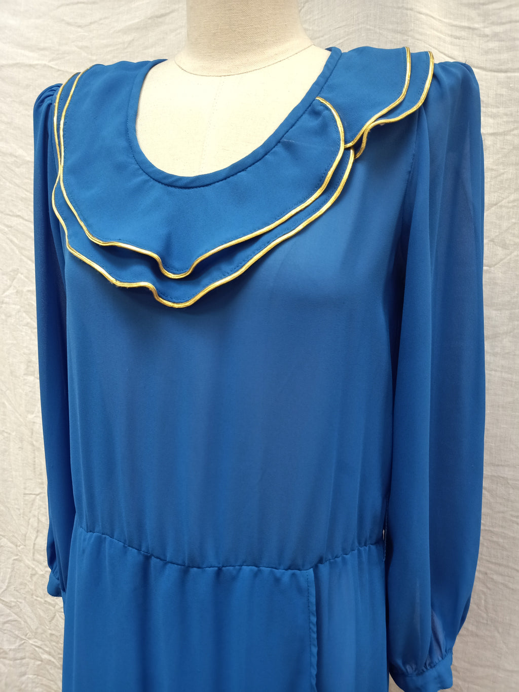 Vintage Sheer Blue Dress