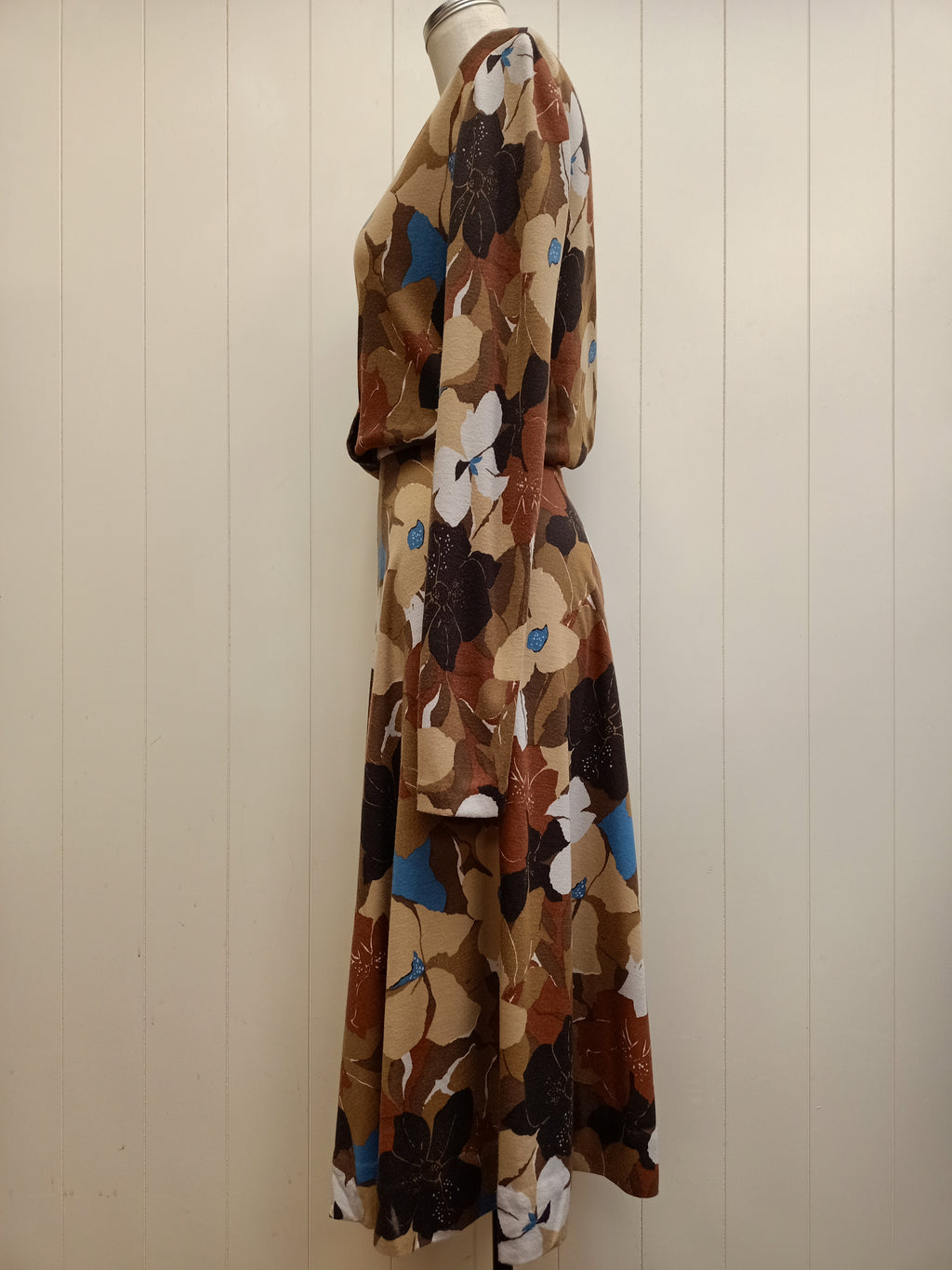 Vintage Muted Floral Dress