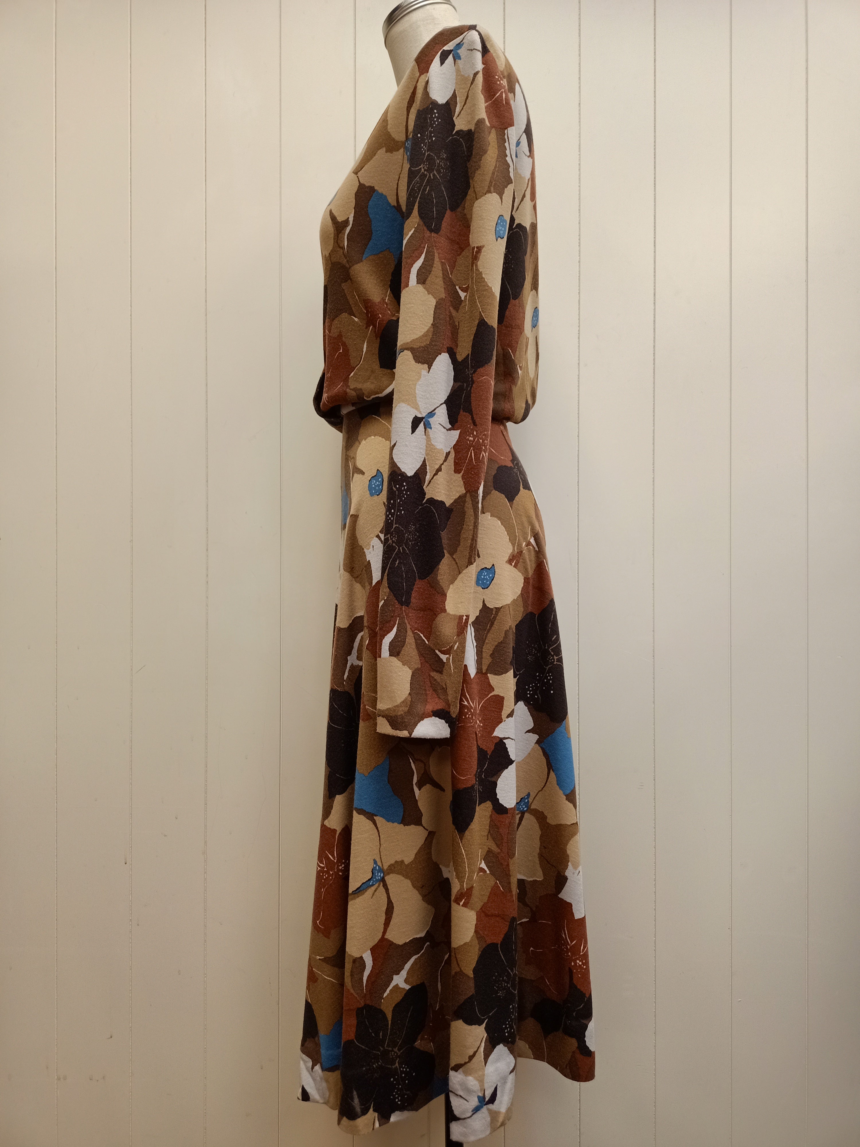 Vintage Muted Floral Dress