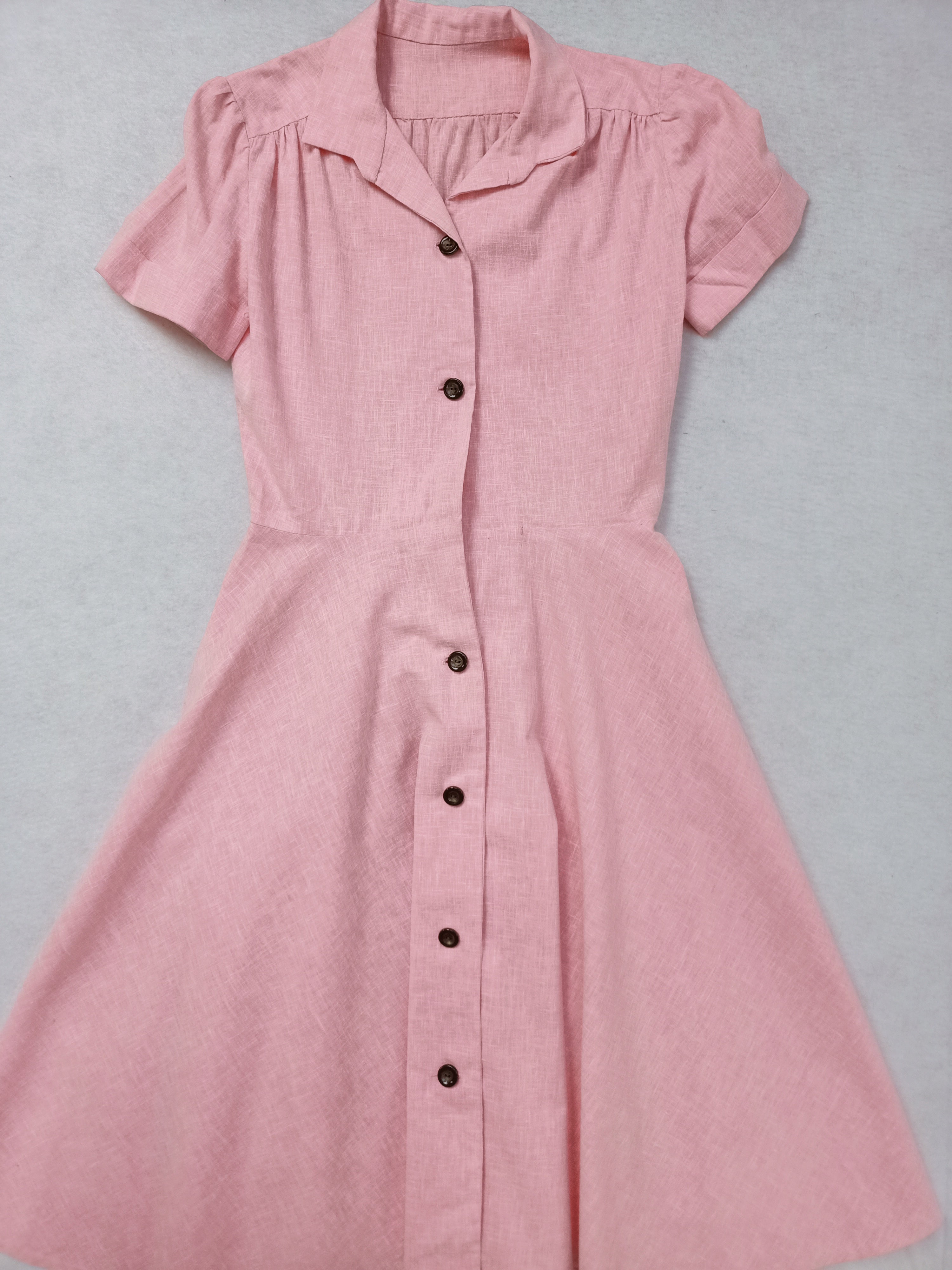 Vintage Pink Crosshatch Dress