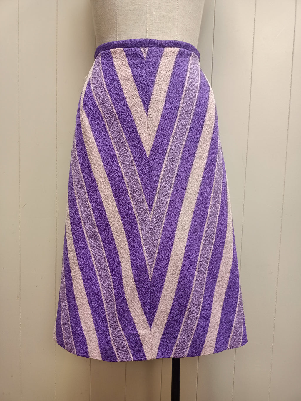 Vintage Purple Chevron Skirt