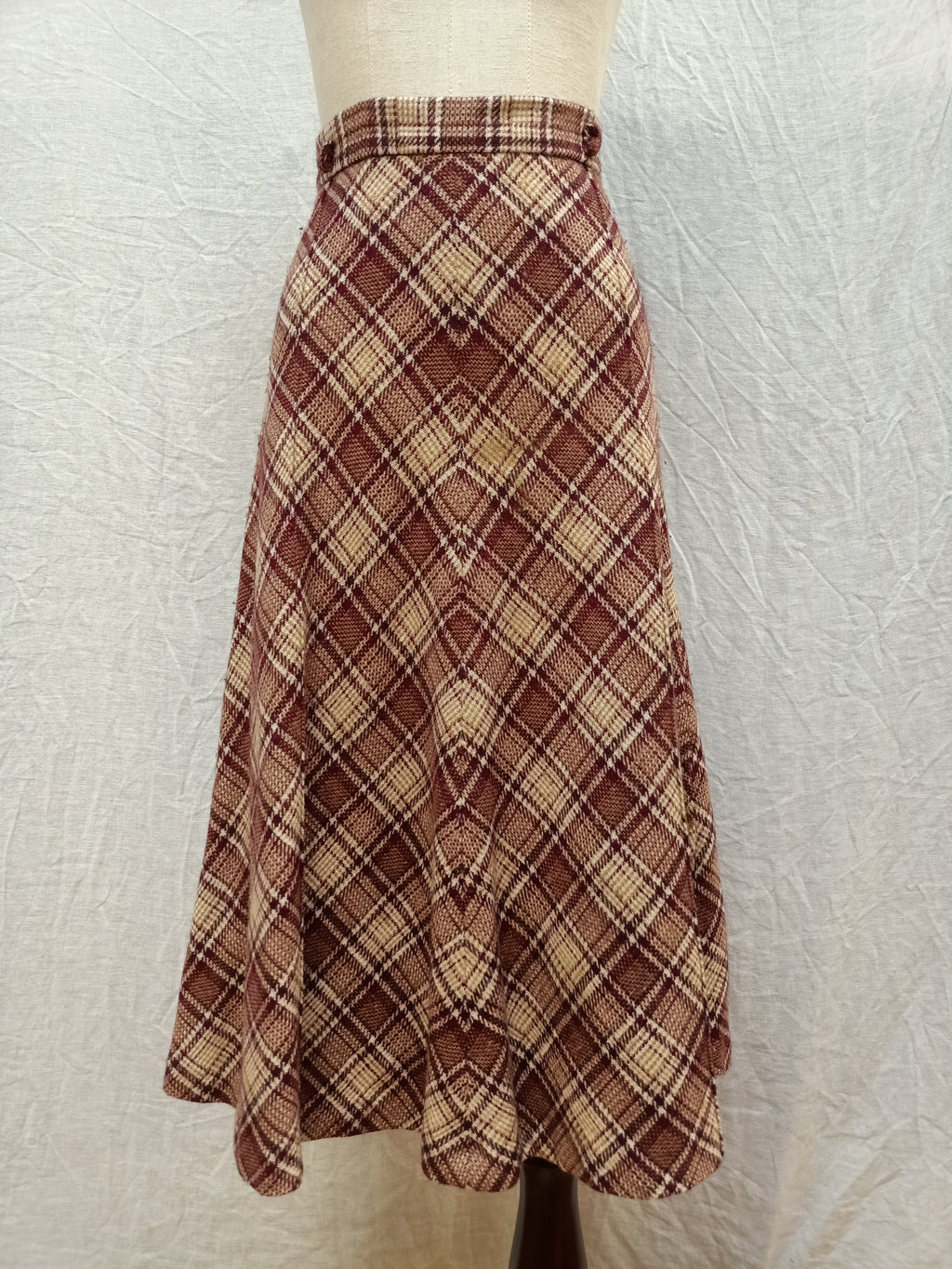 Vintage Megs Plaid Skirt