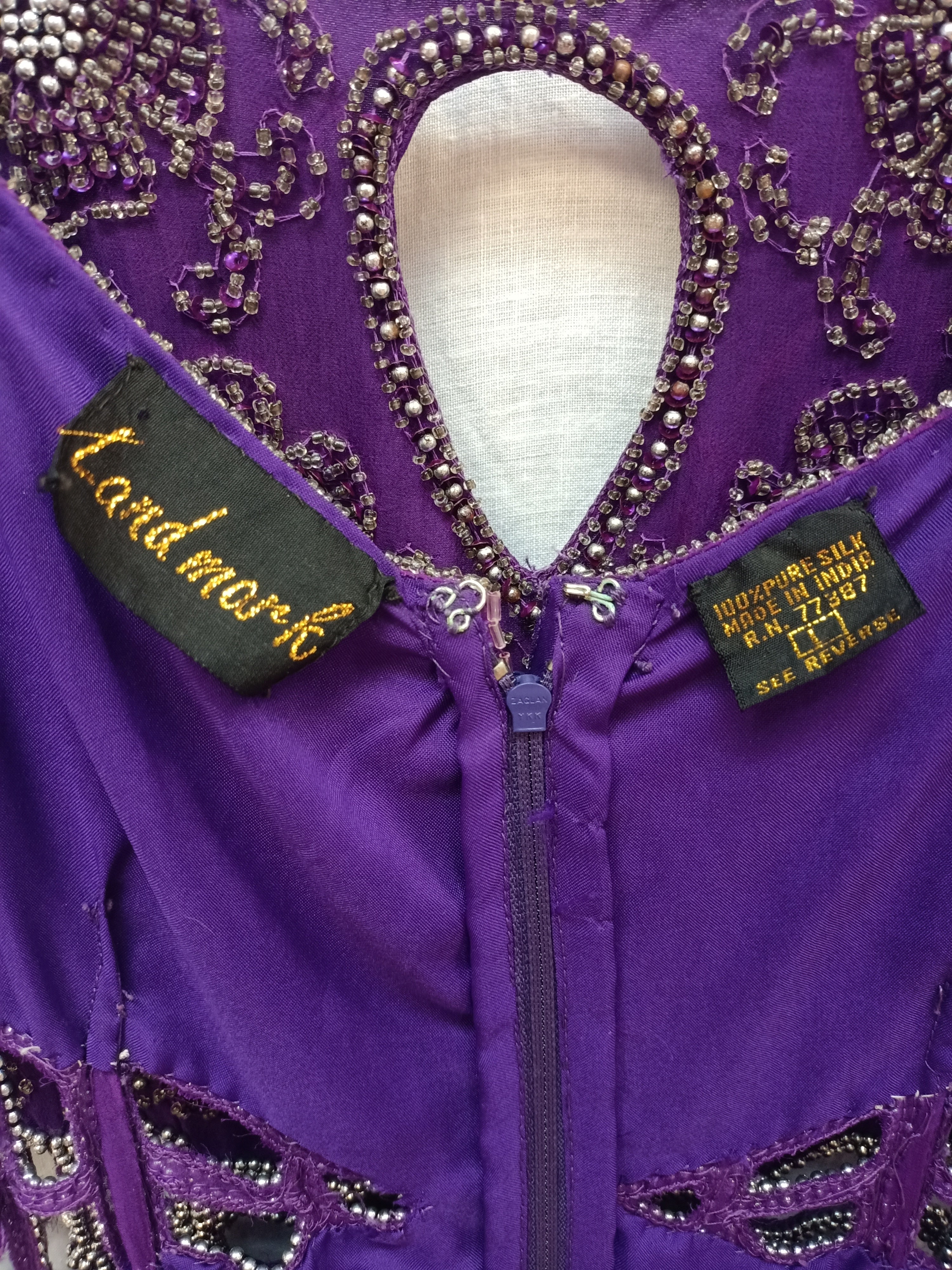 Landmark Silk Bedazzled Dress