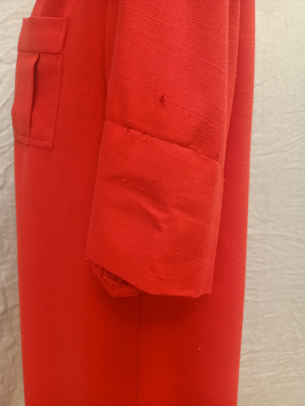 Vintage Red Button Up Dress