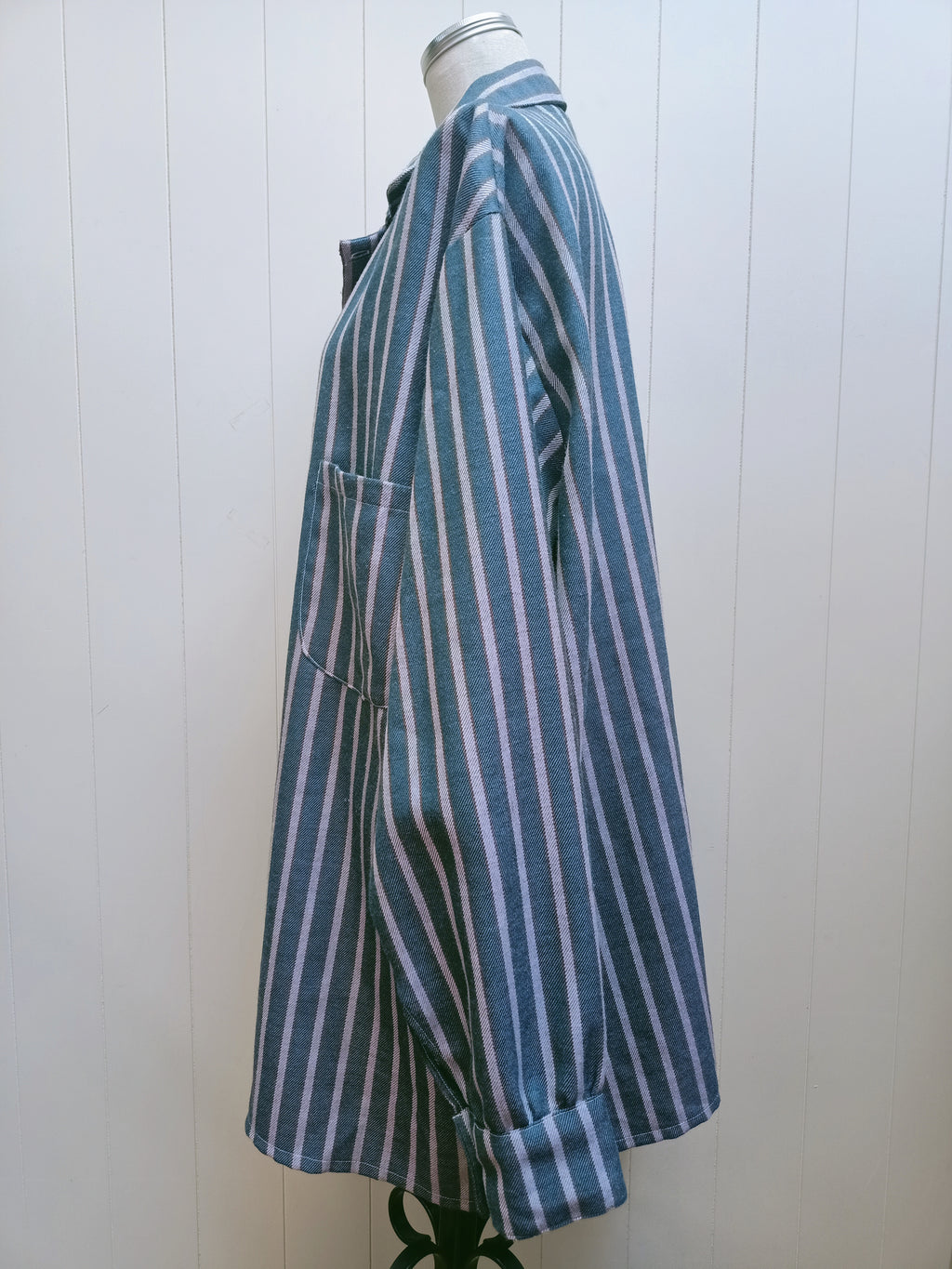 Retro Striped Button Up Shirt