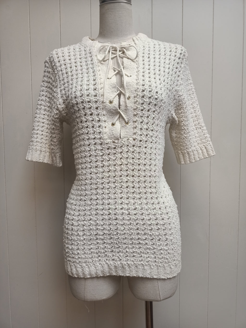 Vintage Crimped Knit Shirt