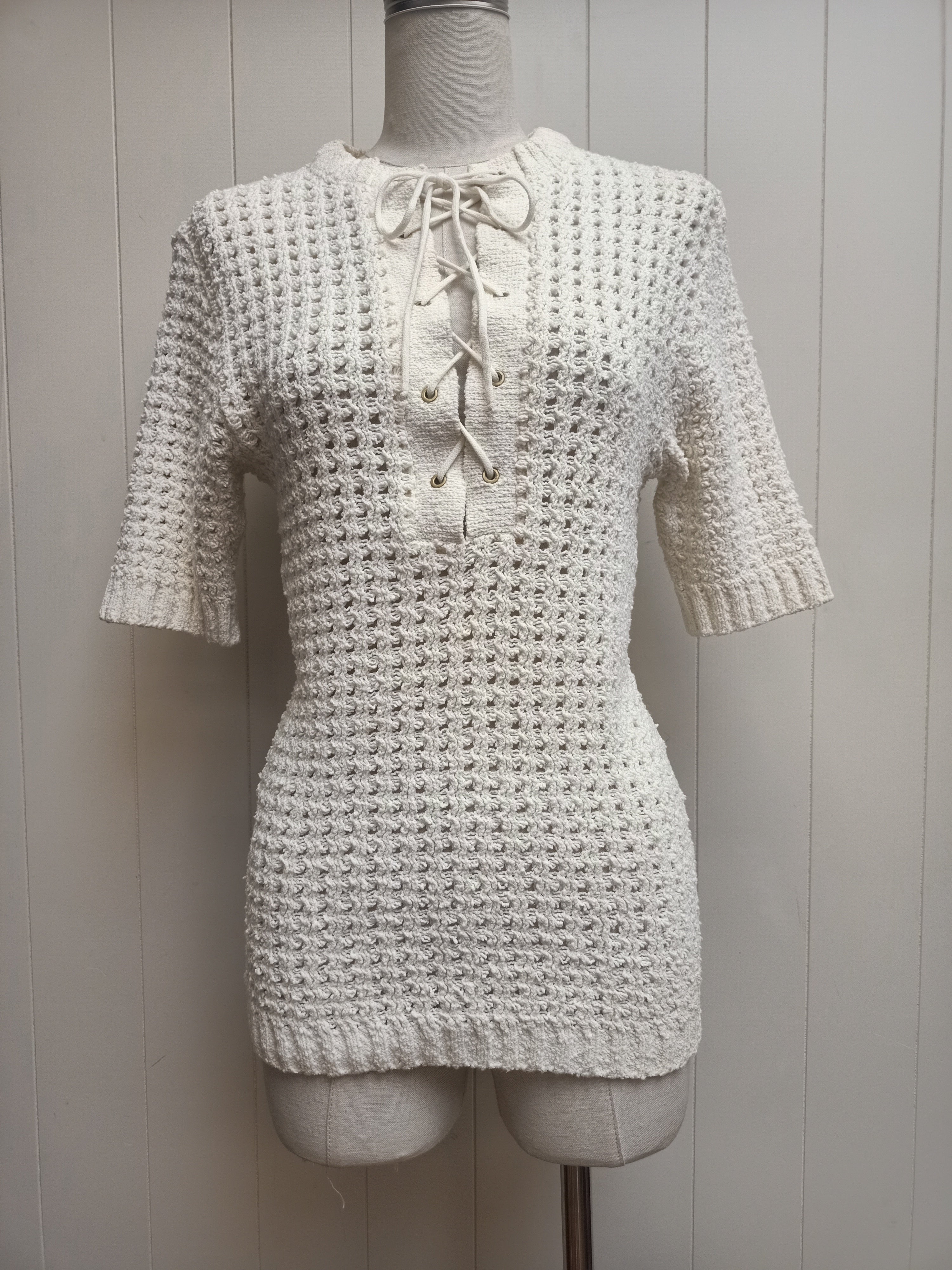 Vintage Crimped Knit Shirt