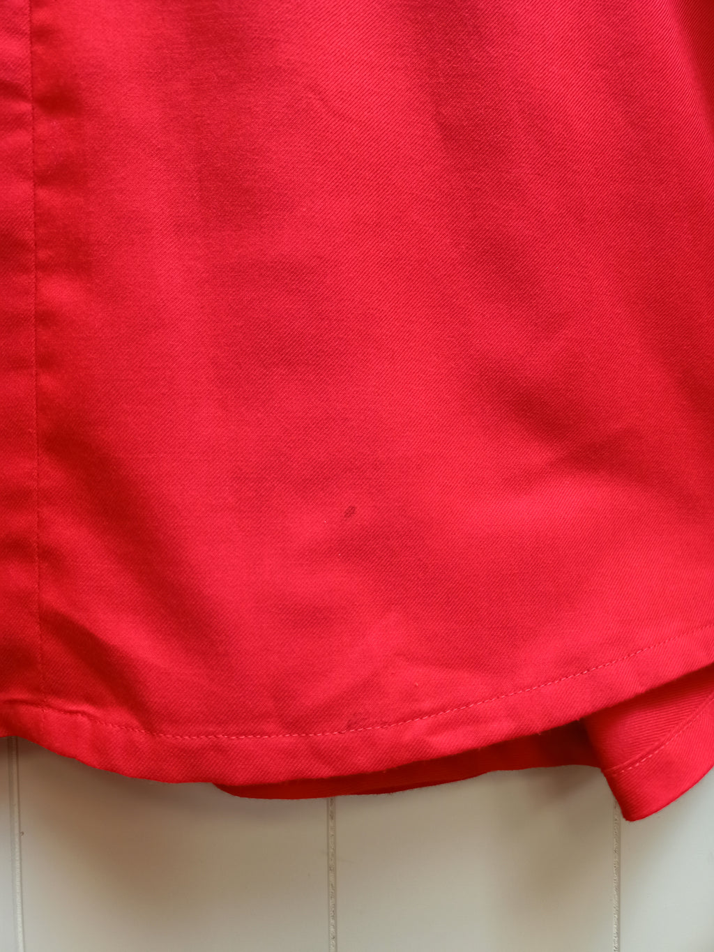 Vintage Red & White Lapel Dress