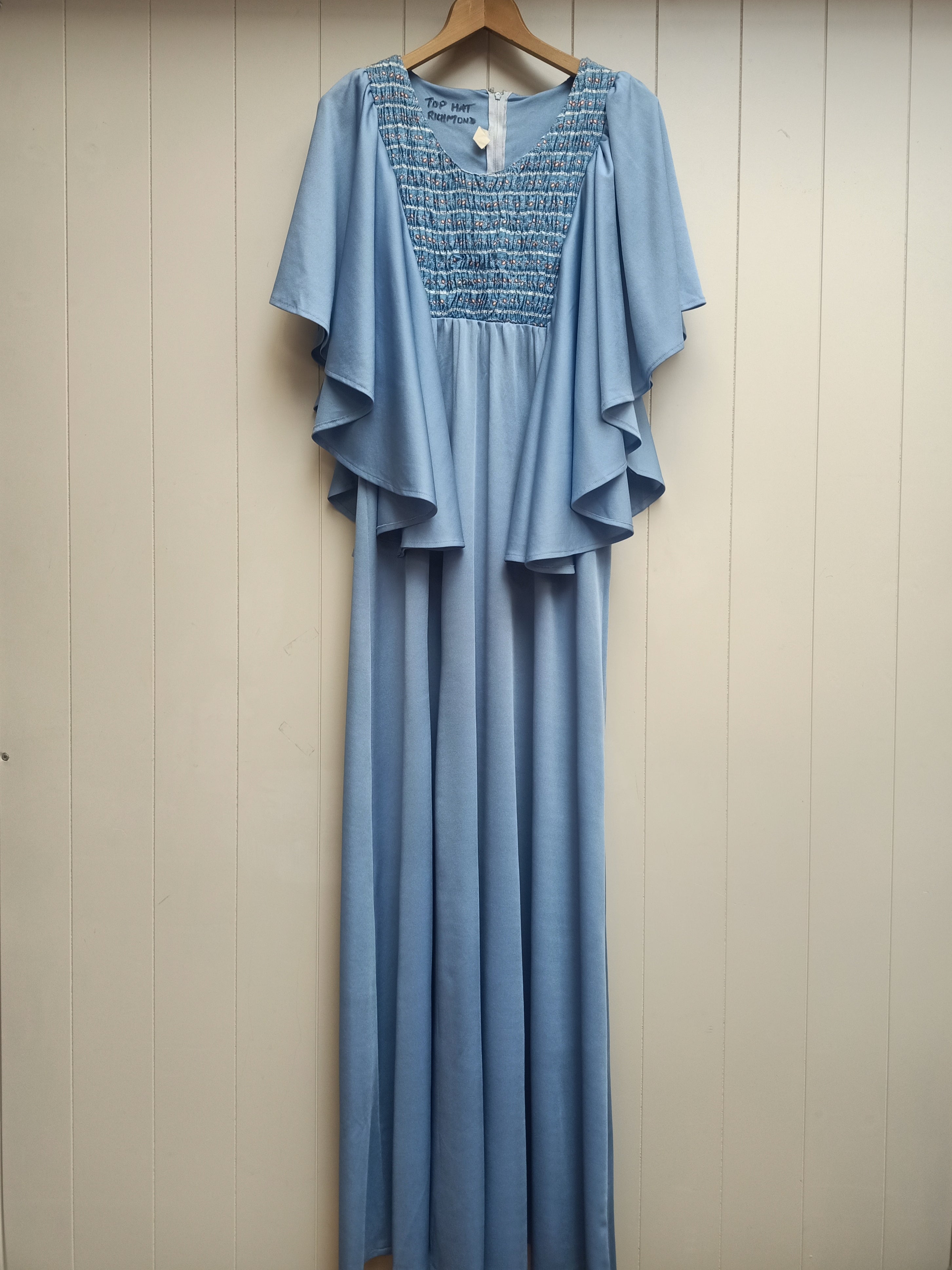 Vintage Flutter Sleeves Dress
