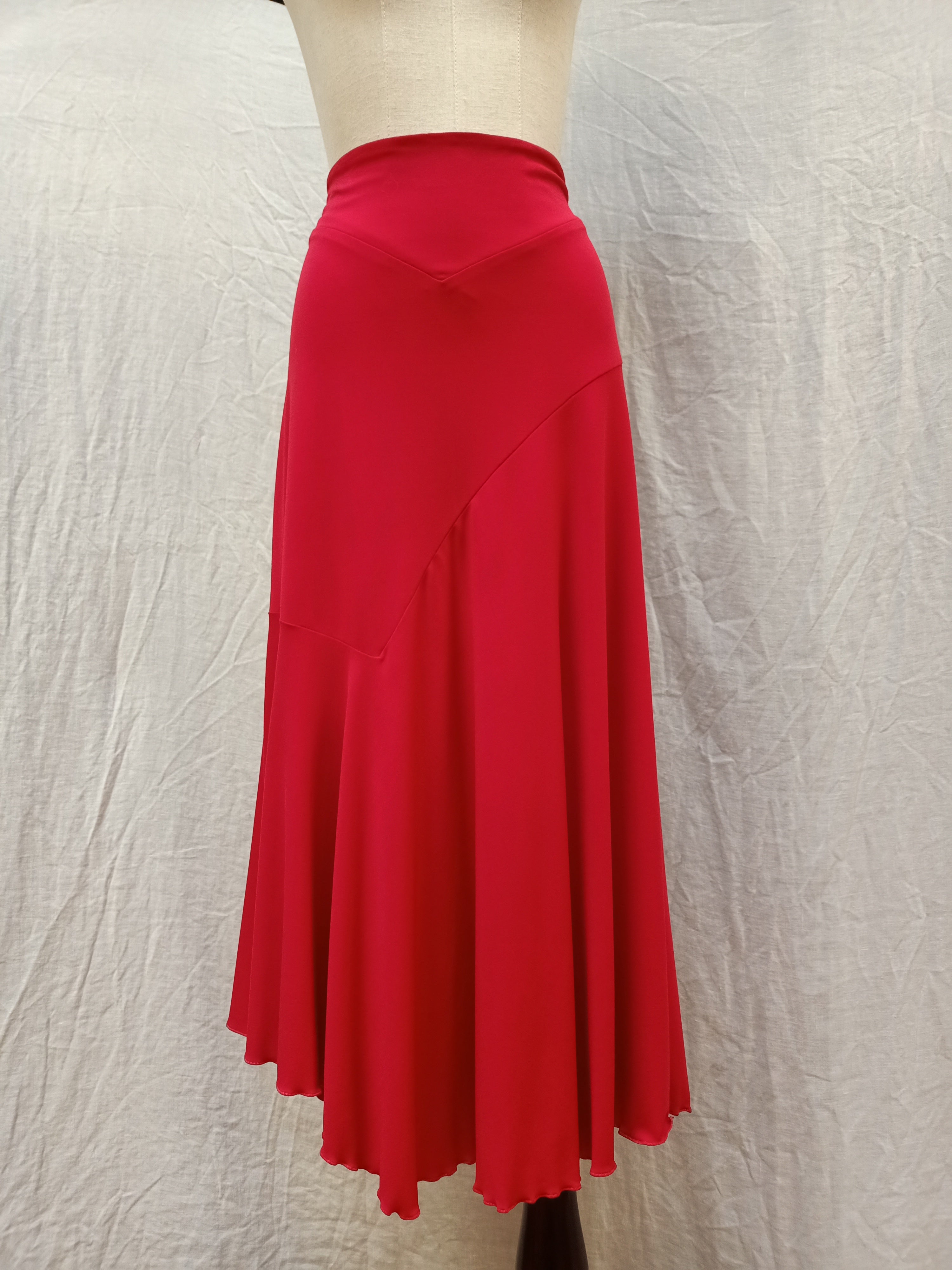 Studibaker Red Assymetric Skirt