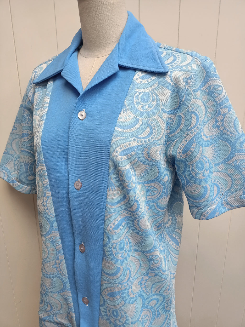 Vintage Mens Leo Maglia Paisley Shirt