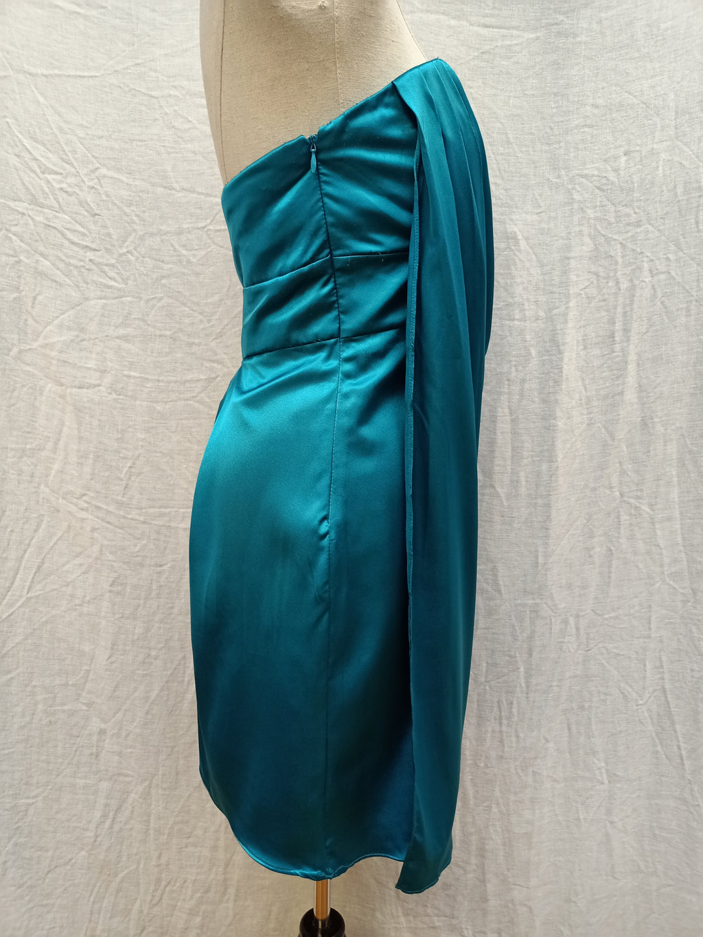 Mei Mei Satin Draped Dress