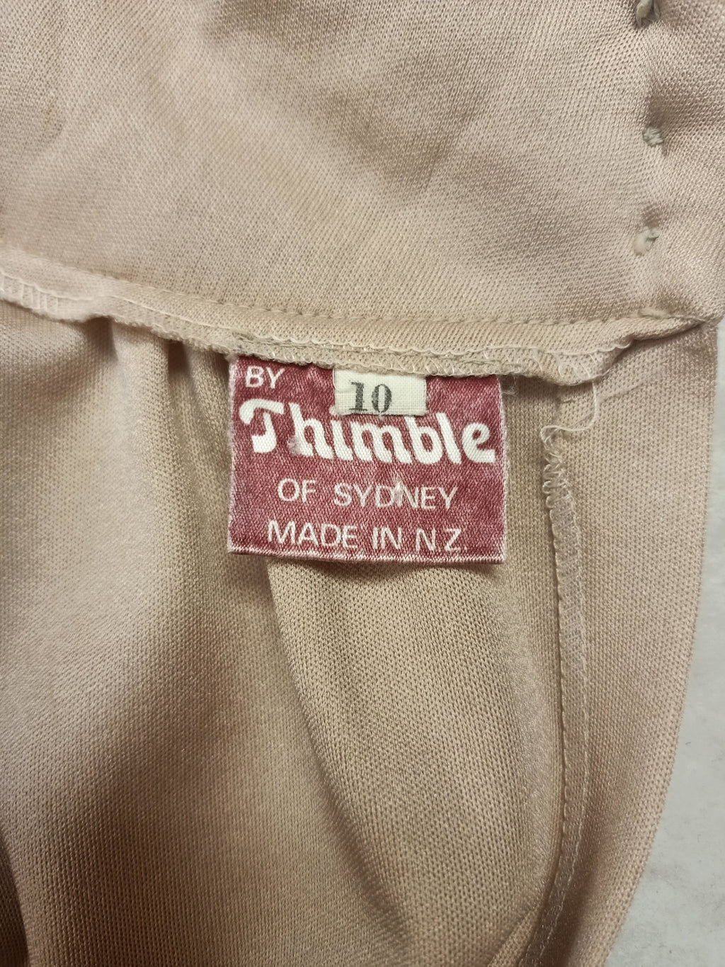Vintage Thimble Beige Maxi Dress