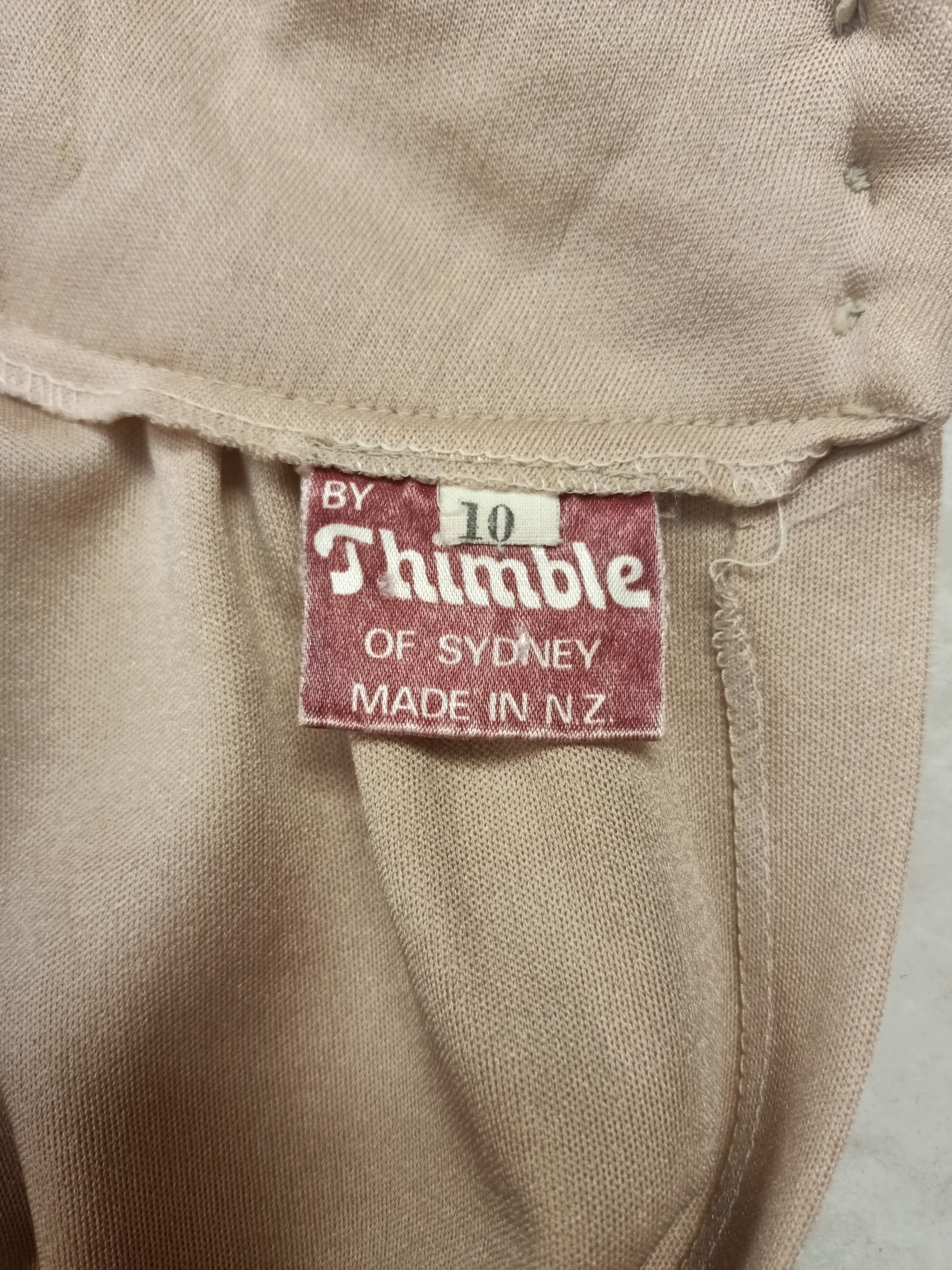 Vintage Thimble Beige Maxi Dress
